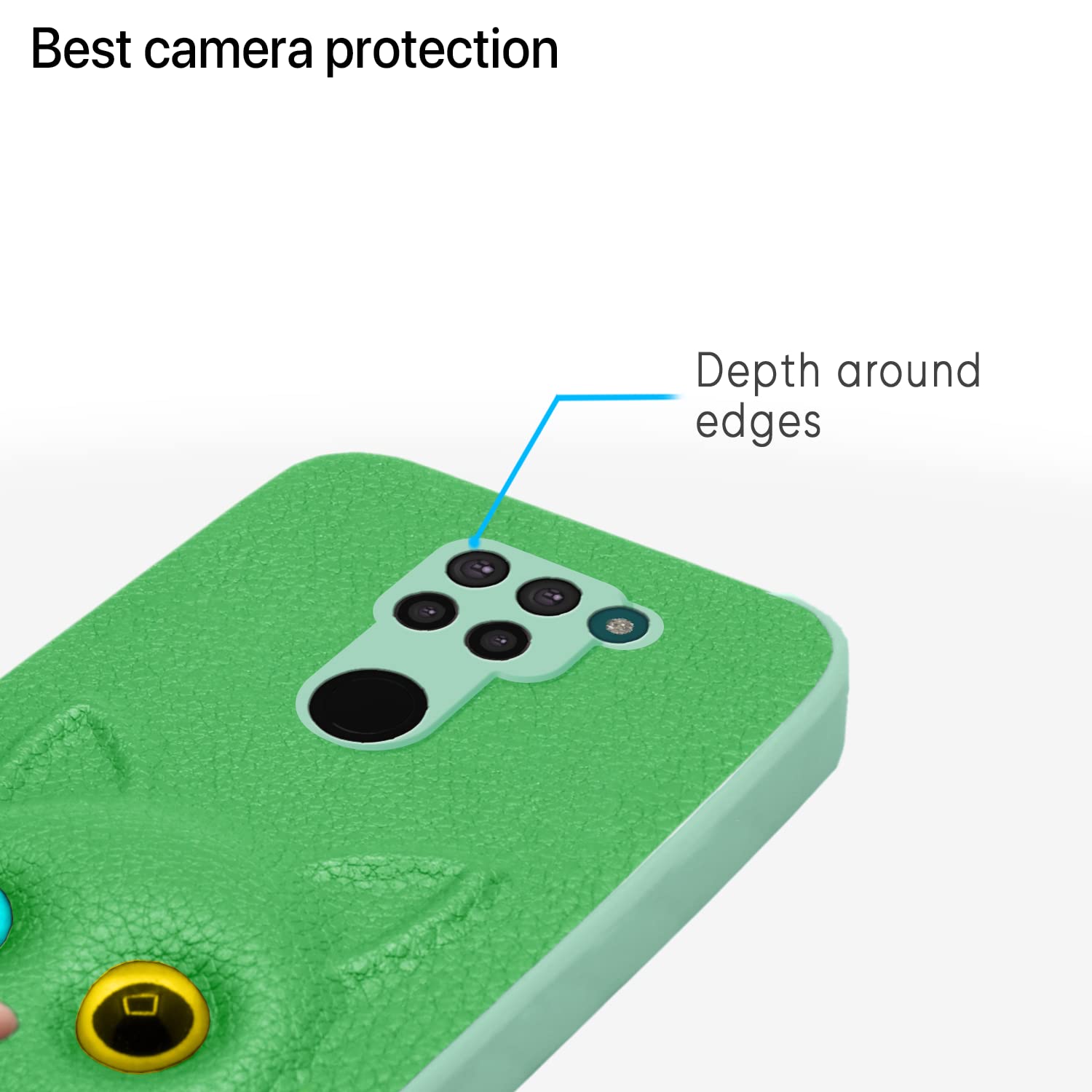 Pikkme Redmi Note 9 green phone cover – photo 6