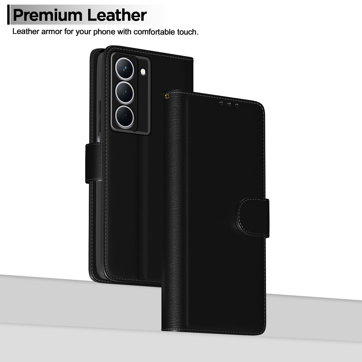 Black flip case for Realme Narzo 80x/P3x/14X 5G – Pikkme – photo 2