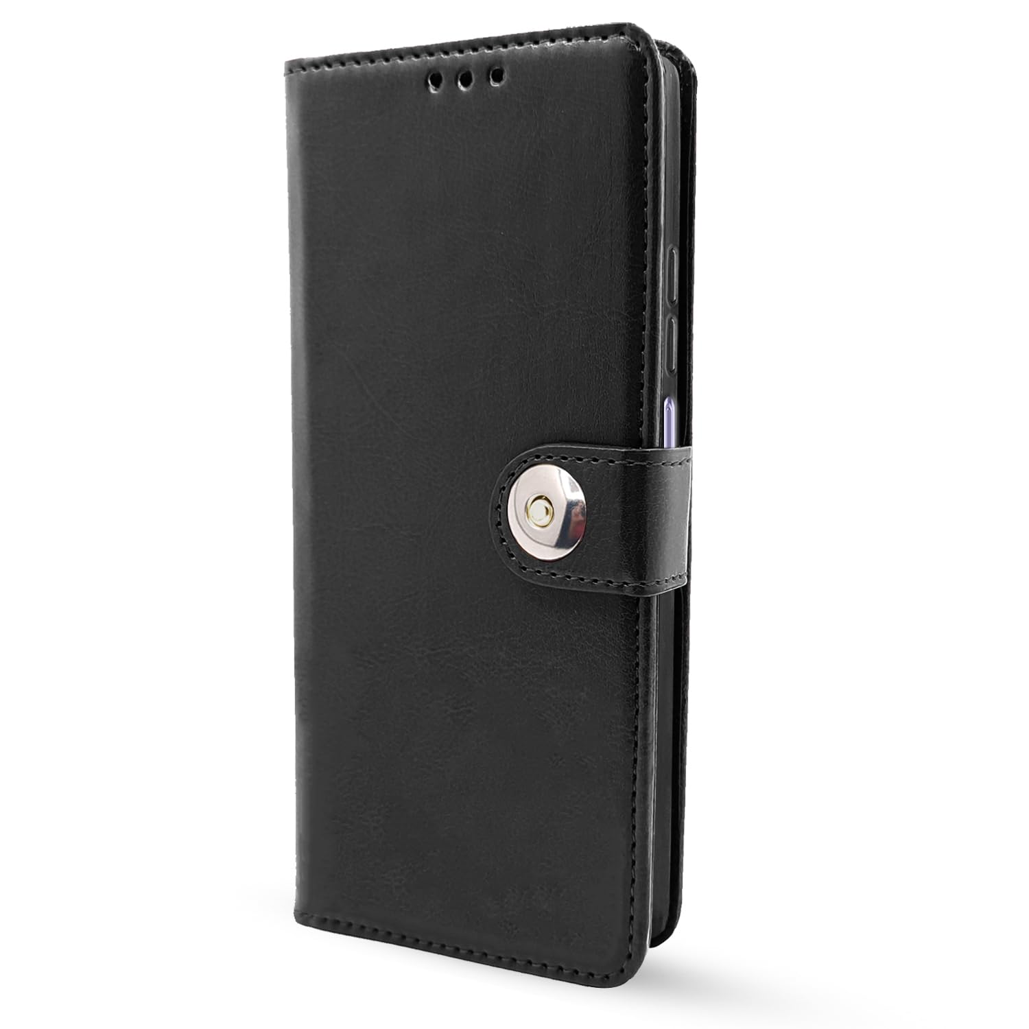 Pikkme Oppo A3 Pro 5G Button Flip Cover (Black)