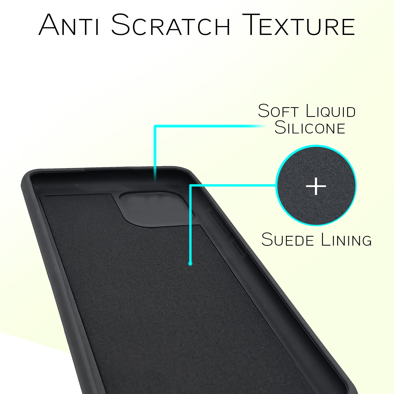 Pikkme black Liquid Silicone phone cover for Redmi Note 11/Note 11s – photo 2