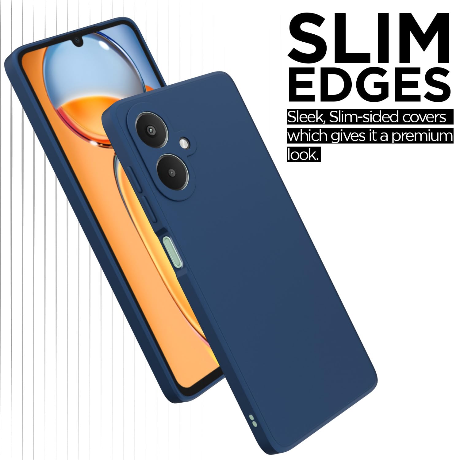 Pikkme Redmi 13C 5G Liquid Silicone Back Cover | Blue