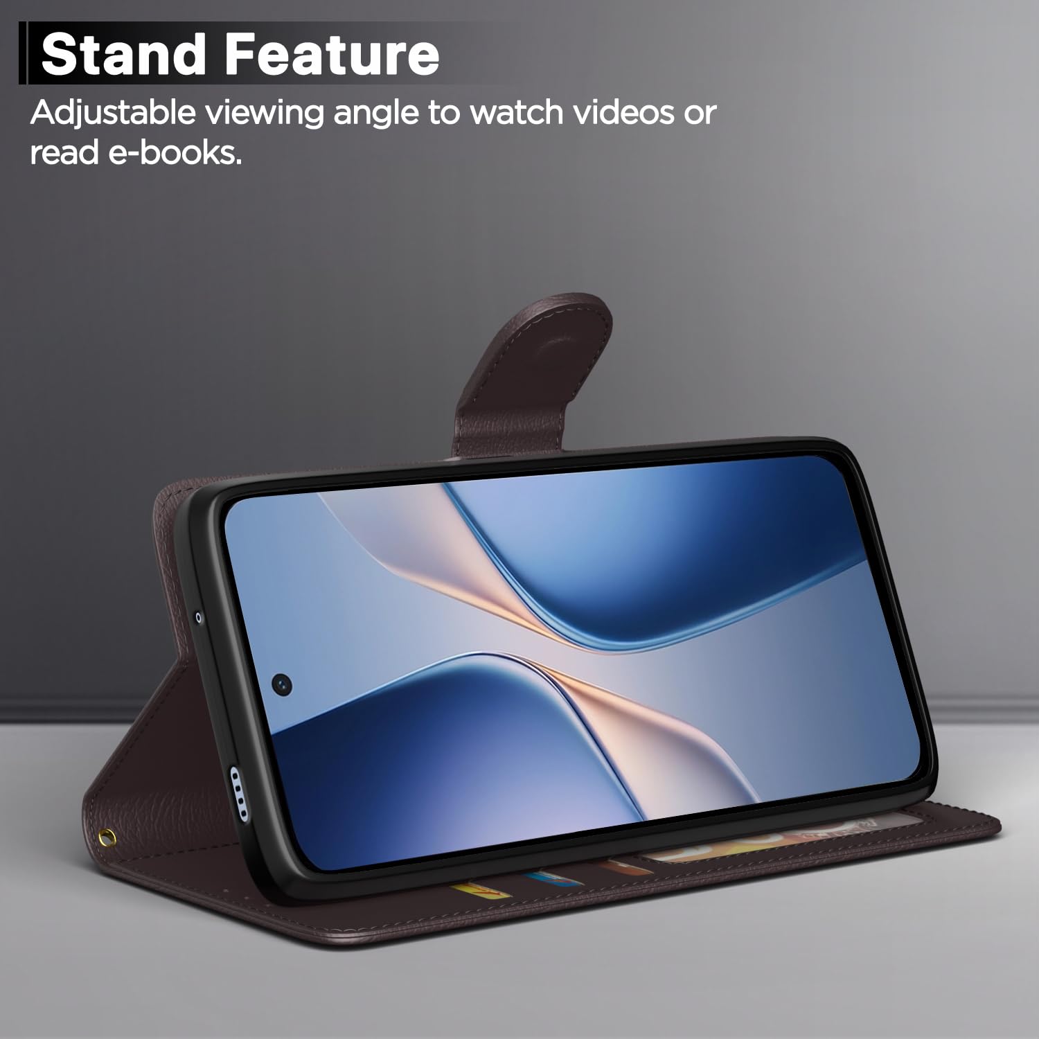 Pikkme Vivo T5 Pro 5G Wallet coffee wallet flip cover – photo 3
