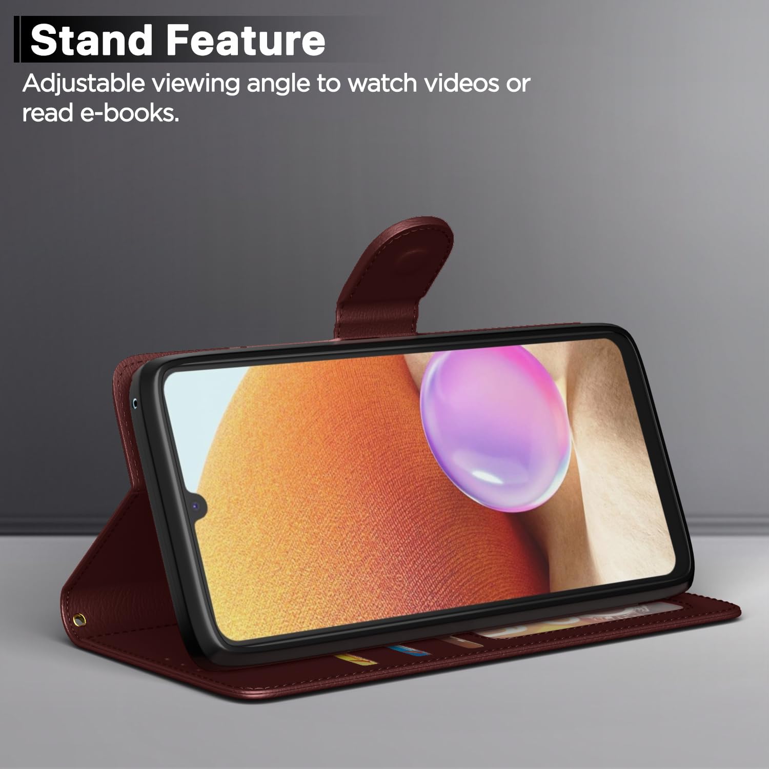 Brown flip cover for Samsung A32 – Pikkme – photo 3