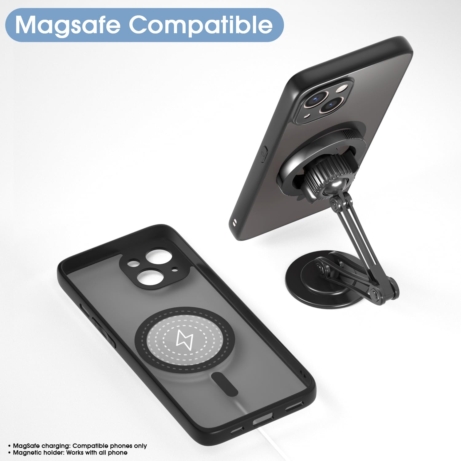 Black smoke mag-safe MagSafe mobile back cover for iPhone 13 – Pikkme – photo 7