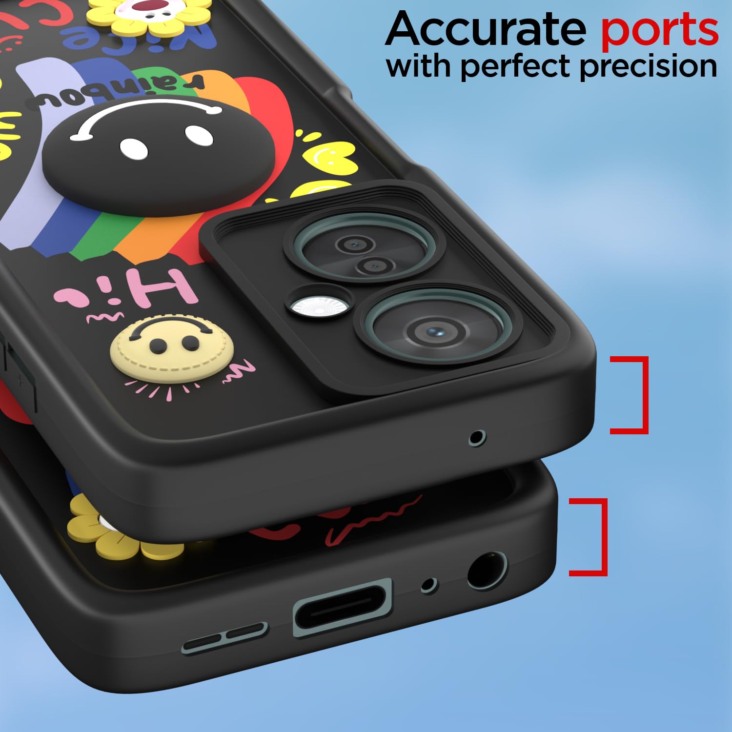 Black Soft Silicone mobile back cover for OnePlus Nord CE 3 Lite/N30 5G – Pikkme – photo 4