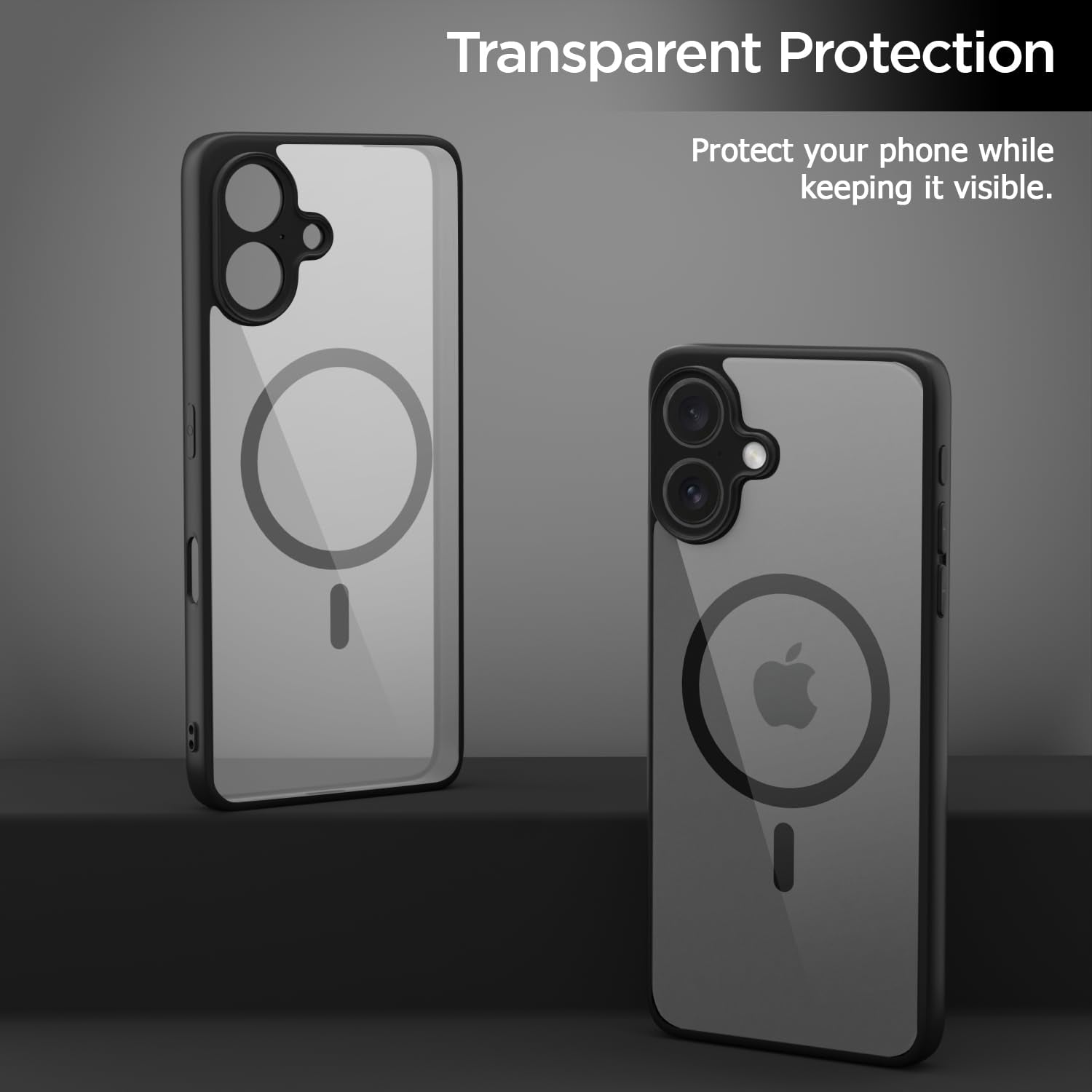 Black mag-safe MagSafe mobile cover for iPhone 16 – Pikkme – photo 3