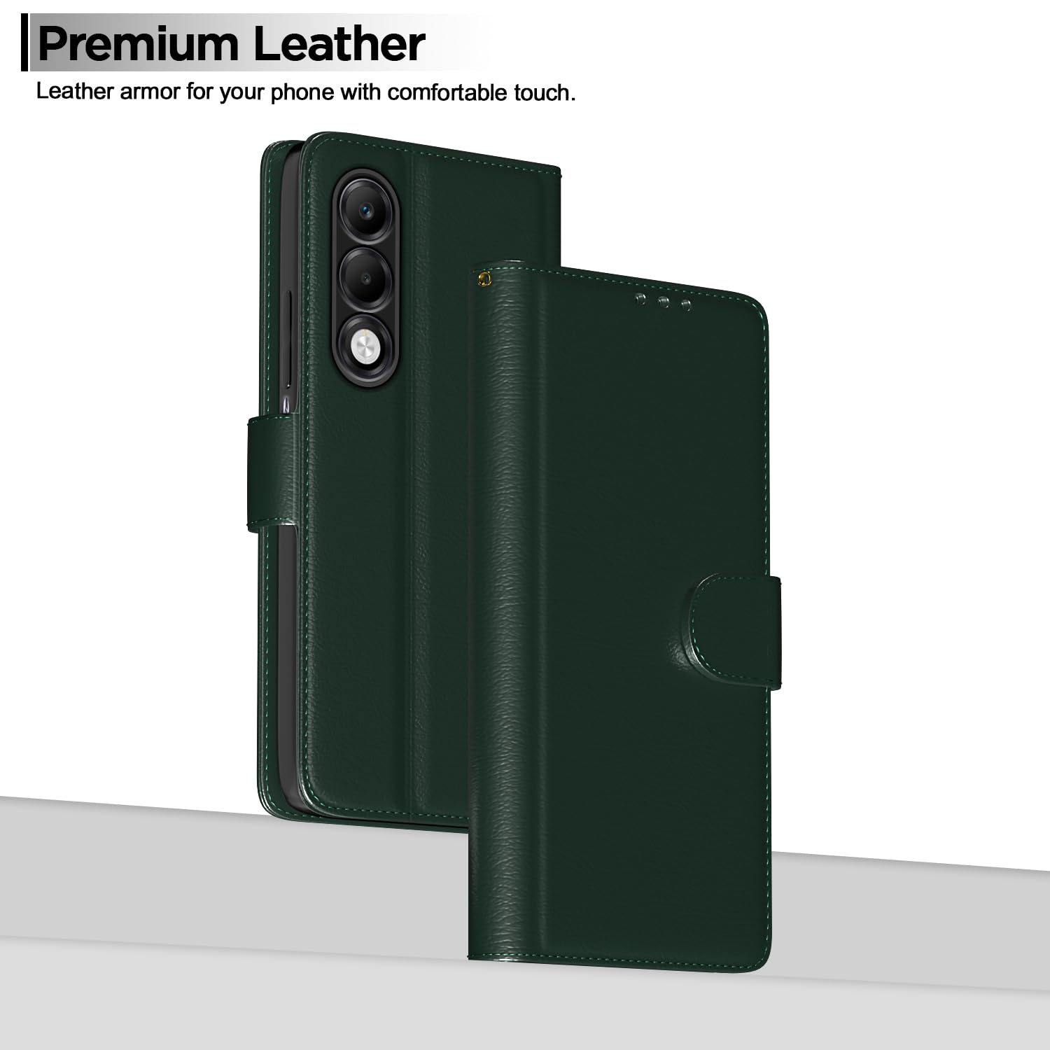 Oppo K13x 5G Wallet flip cover in green by Pikkme – photo 2