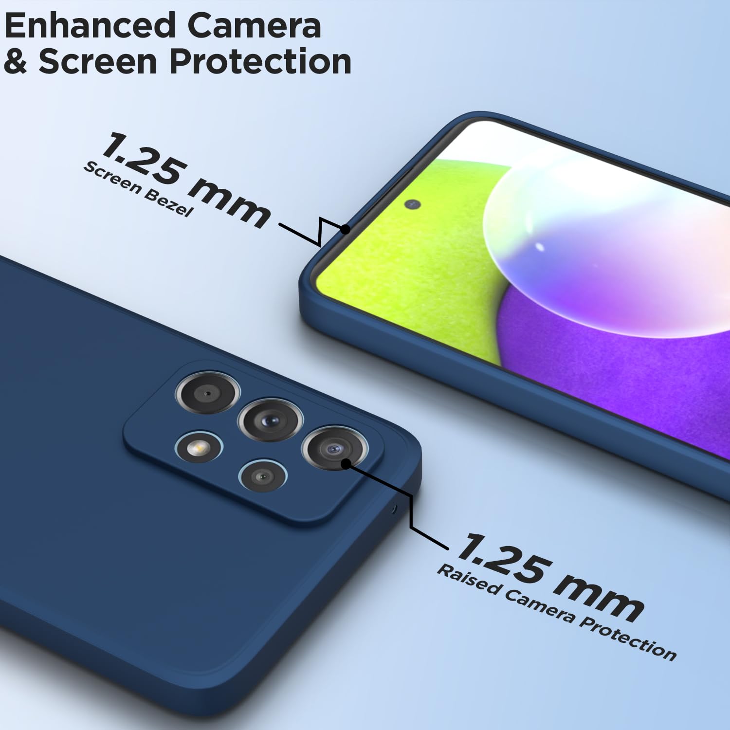 Pikkme Samsung A52/A52s 5G Matte blue back cover – photo 2