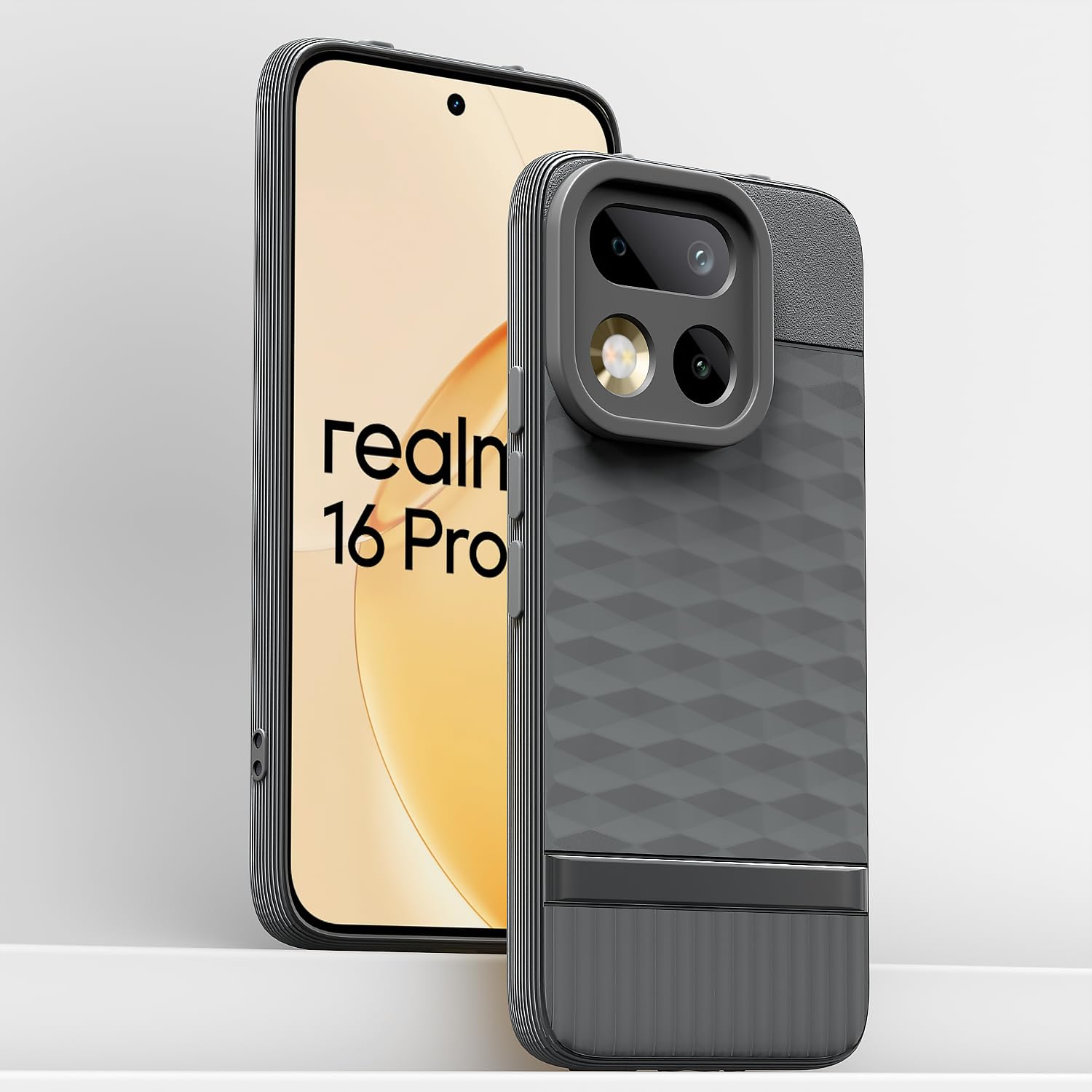 Realme 16 Pro 5G Silicone phone cover in grey by Pikkme – photo 2