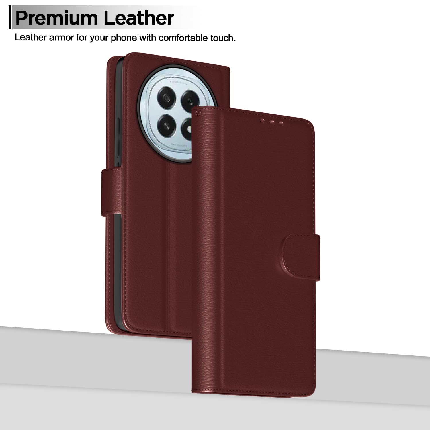 Pikkme Oppo F29 5G Vintage Flip Cover (Brown)