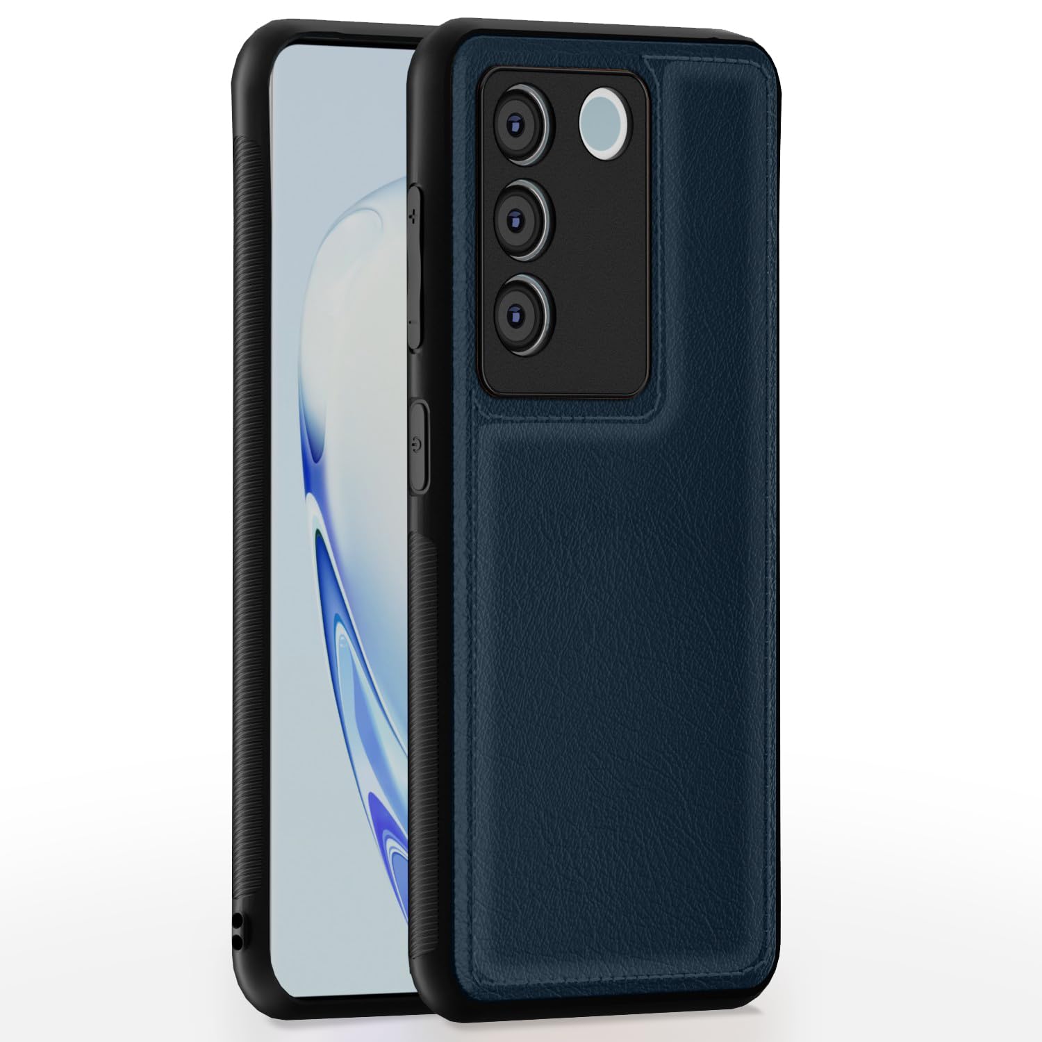 Vivo V27 5G / V27 Pro Leather Back Cover – Blue