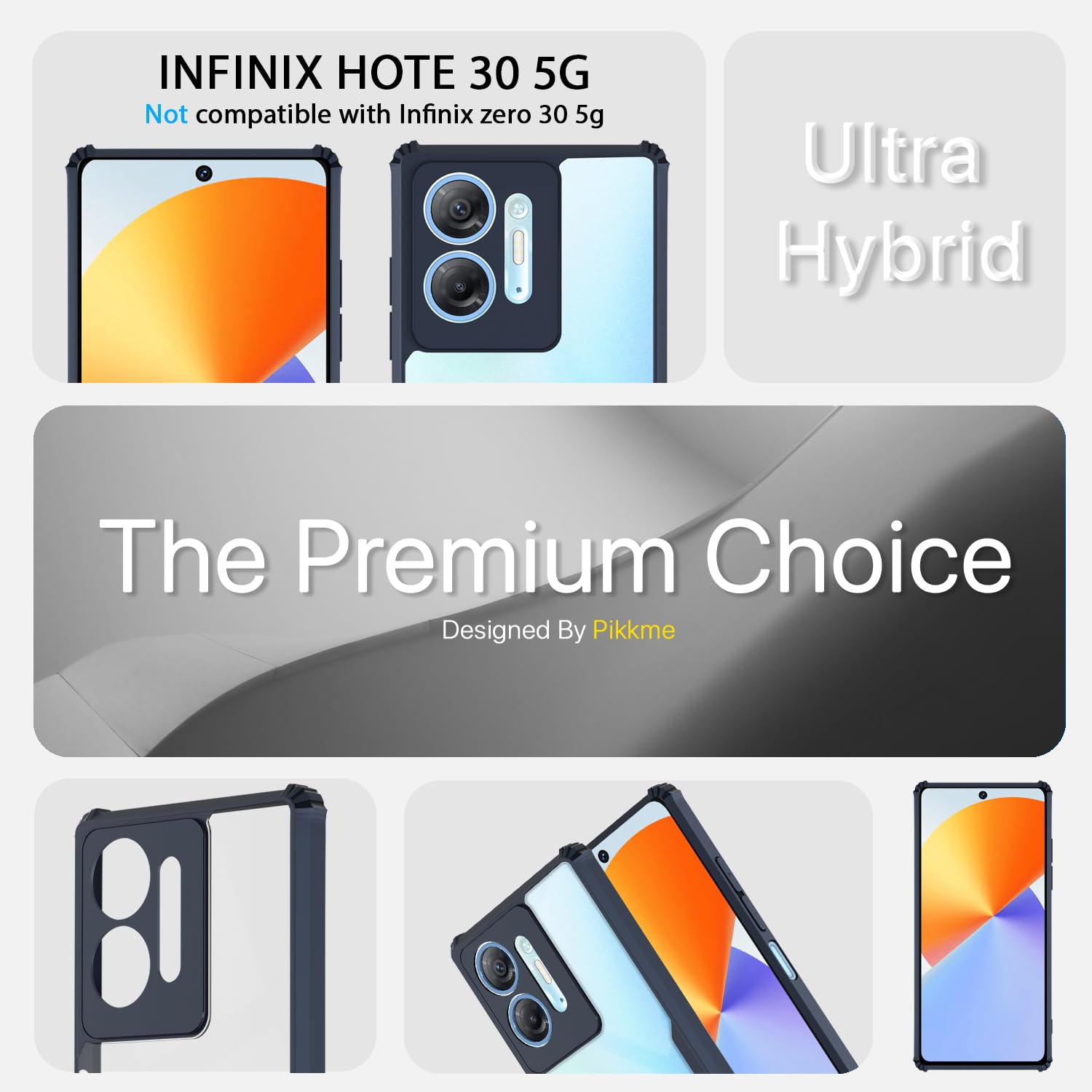 Pikkme Infinix HOT 30 5G blue mobile cover – photo 3