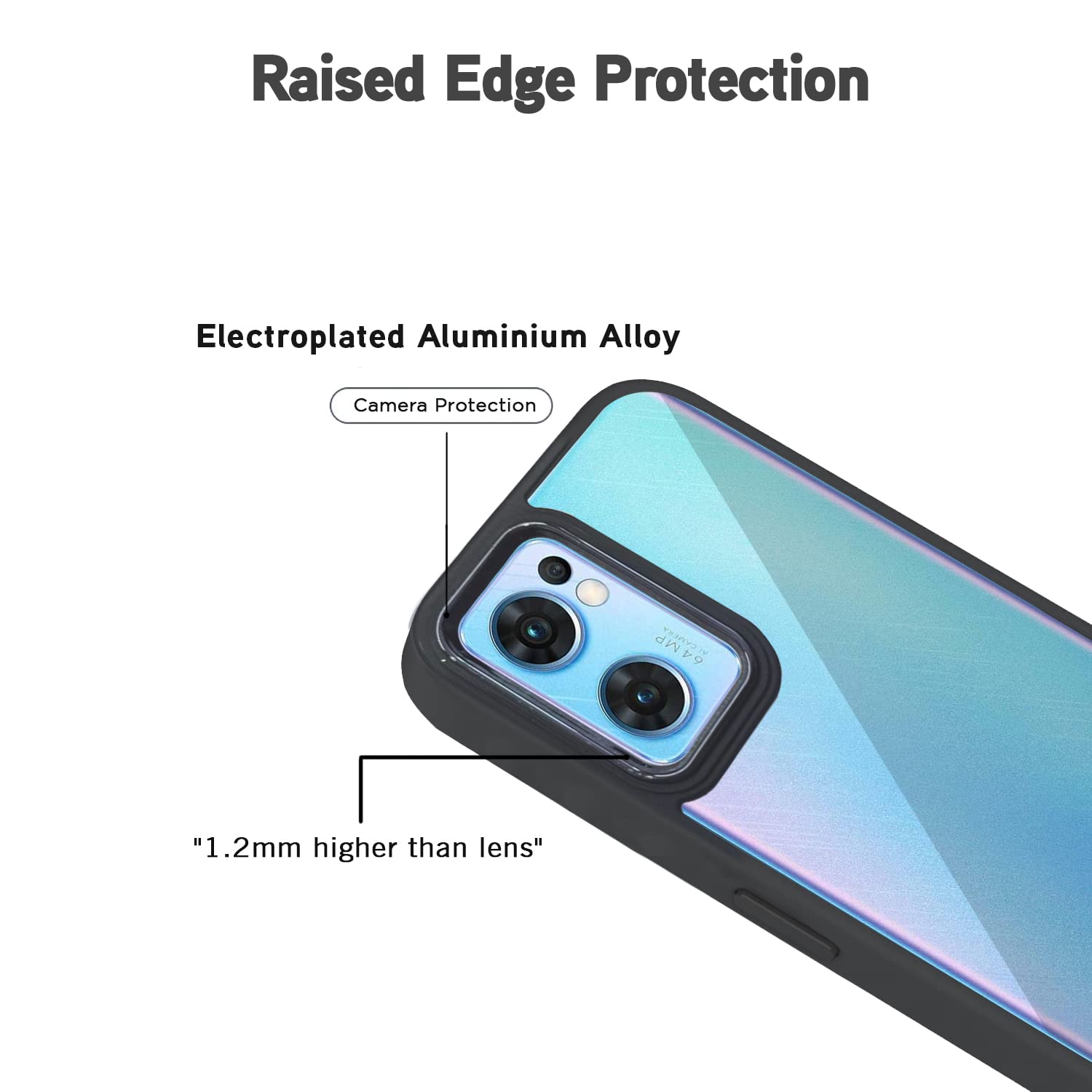 Pikkme Oppo Reno 7 5G Chrome black phone cover – photo 4