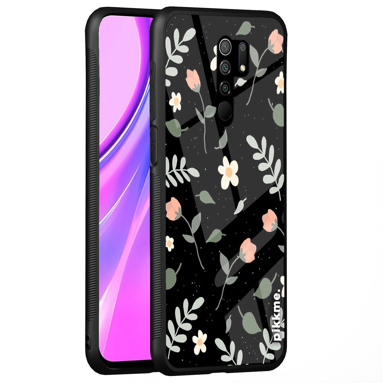 Redmi 9 Prime Flower back cover by Pikkme