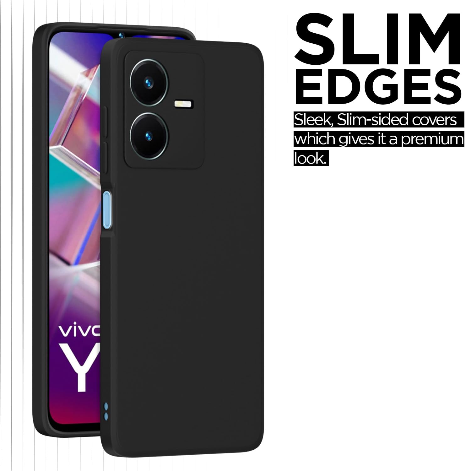 Pikkme black mobile back cover for Vivo Y22 – photo 6