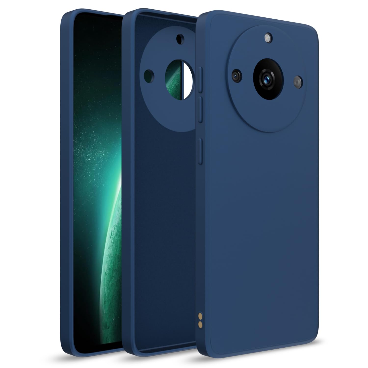 Pikkme Realme Narzo 60 5G Matte blue back cover