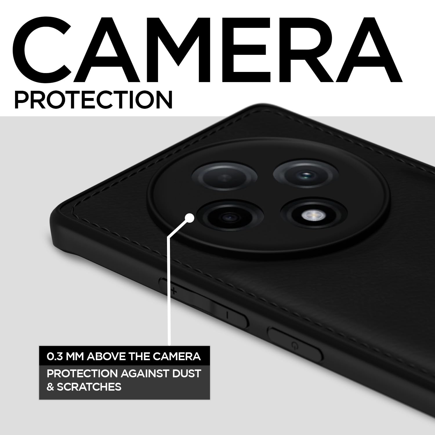 Pikkme Oppo F27 Pro Plus 5G Leatherback Back Case | Black