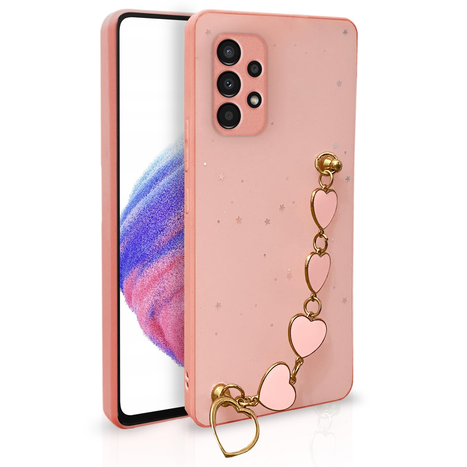 Samsung A53 5G Chain mobile cover in pink by Pikkme