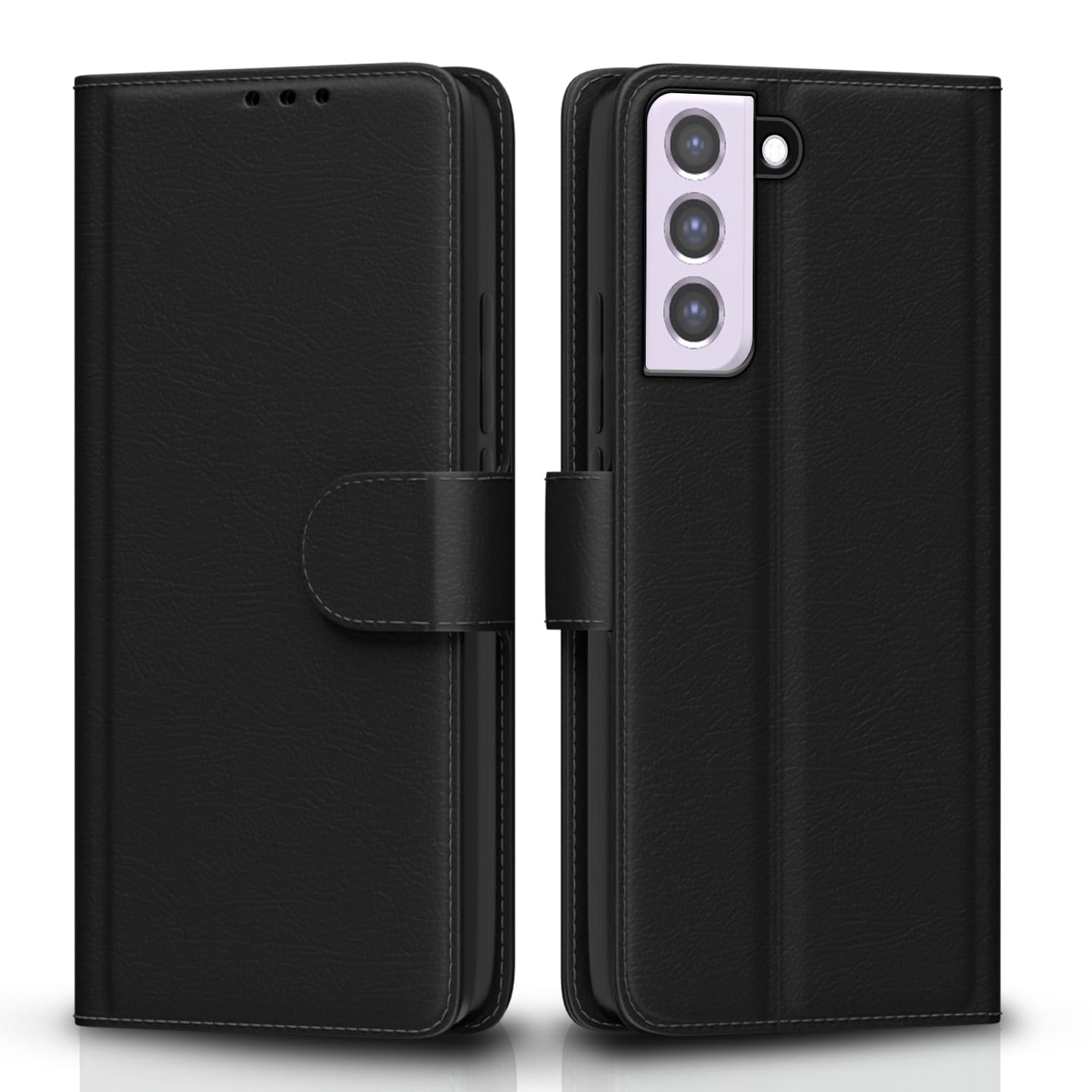 Samsung S21 FE 5G Wallet flip case in black by Pikkme