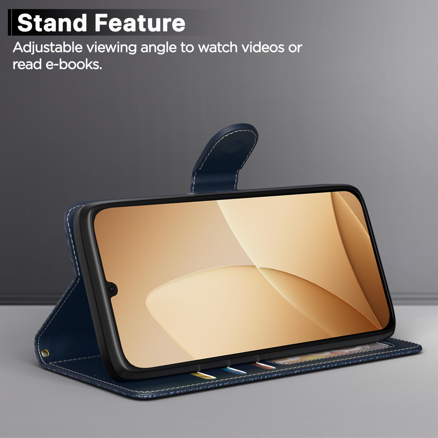 Pikkme Oppo A6c blue flip cover – photo 3