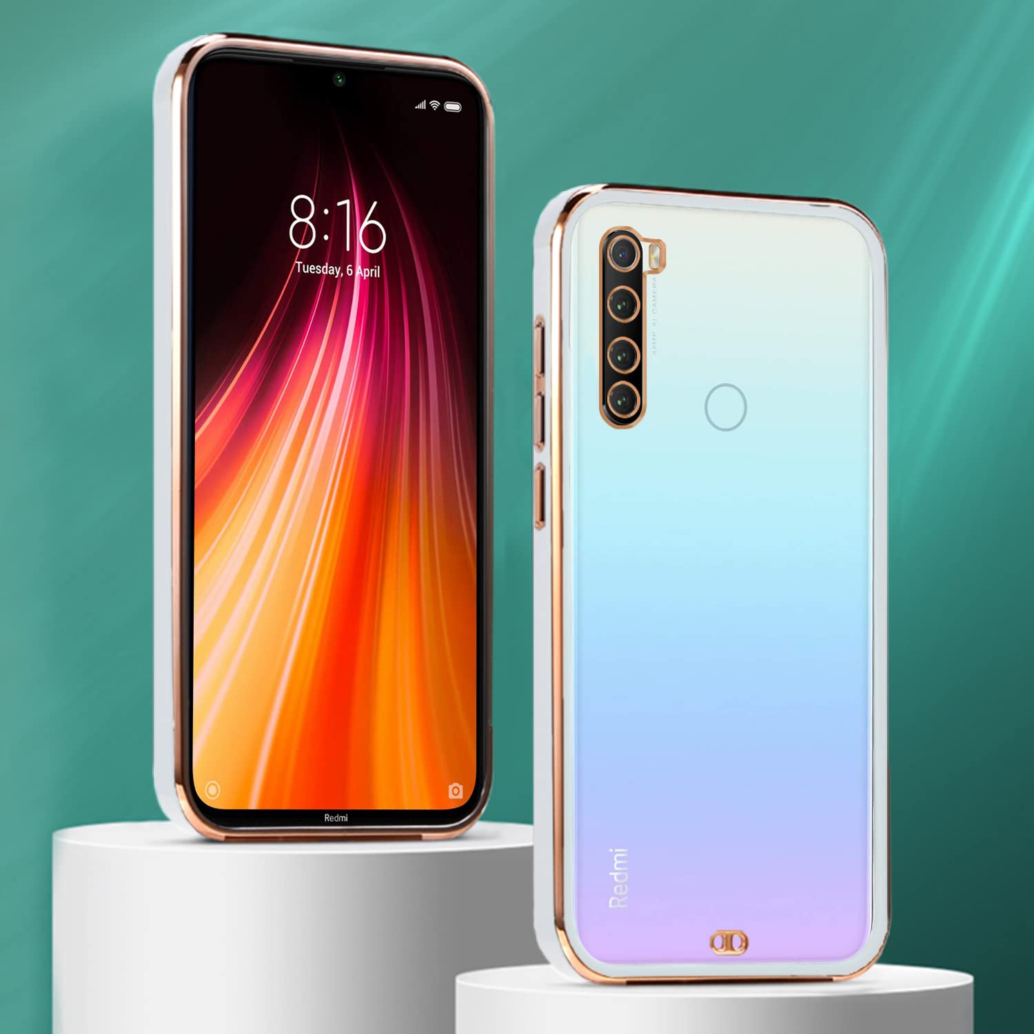 Redmi Note 8 Chrome back cover in white by Pikkme – photo 3