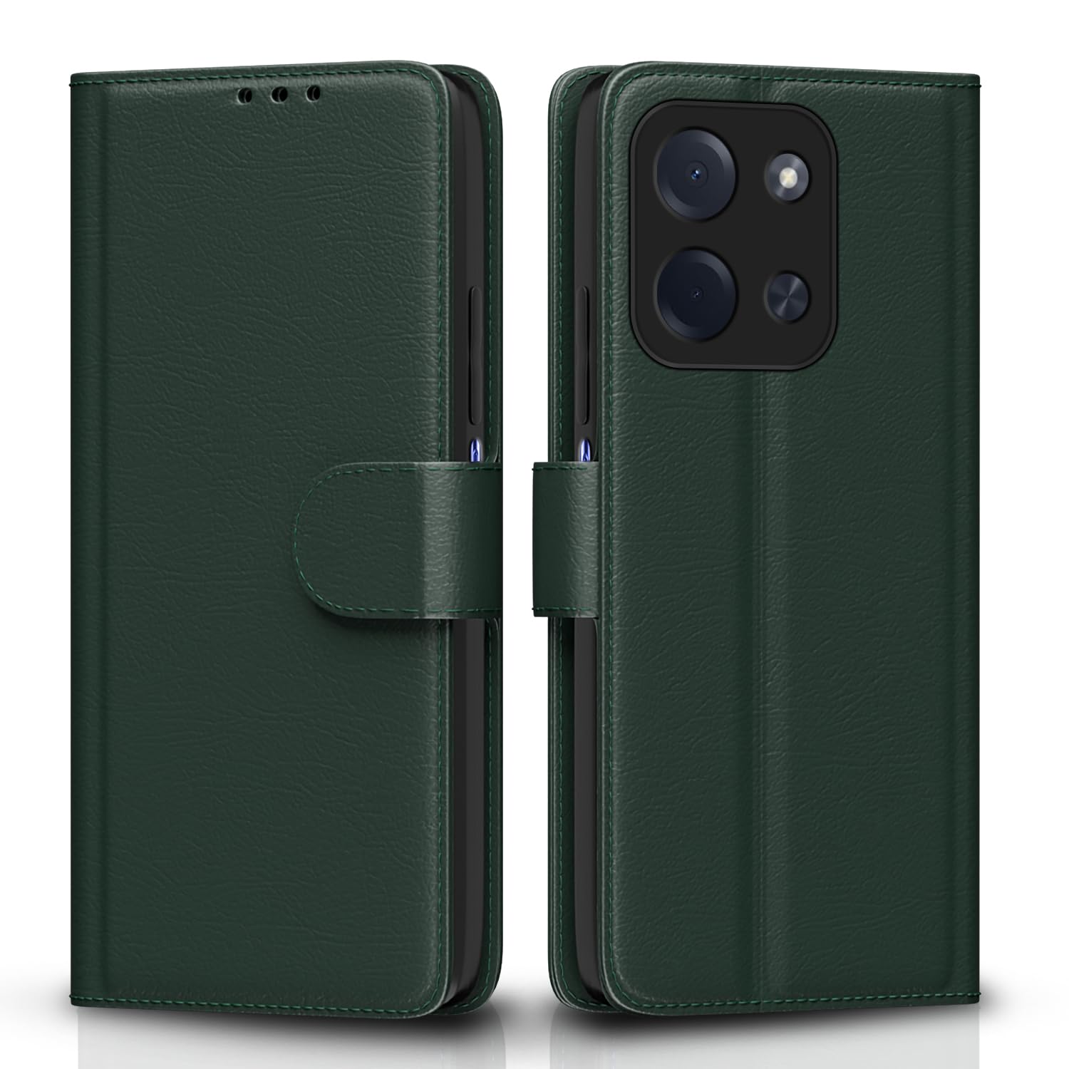 Pikkme green Wallet flip case for Poco C85 5G