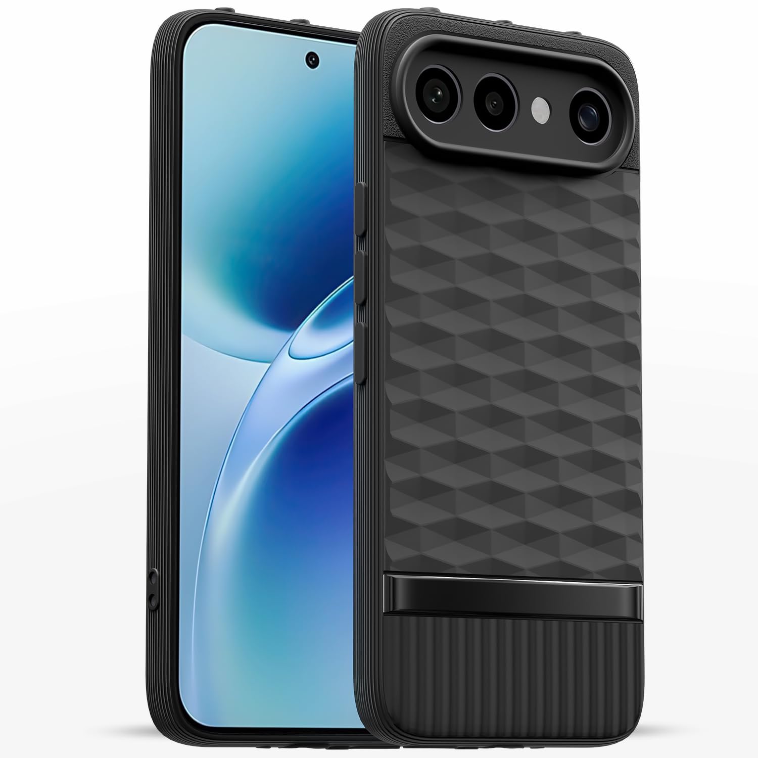 Black Silicone phone cover for Vivo X300 FE 5G – Pikkme