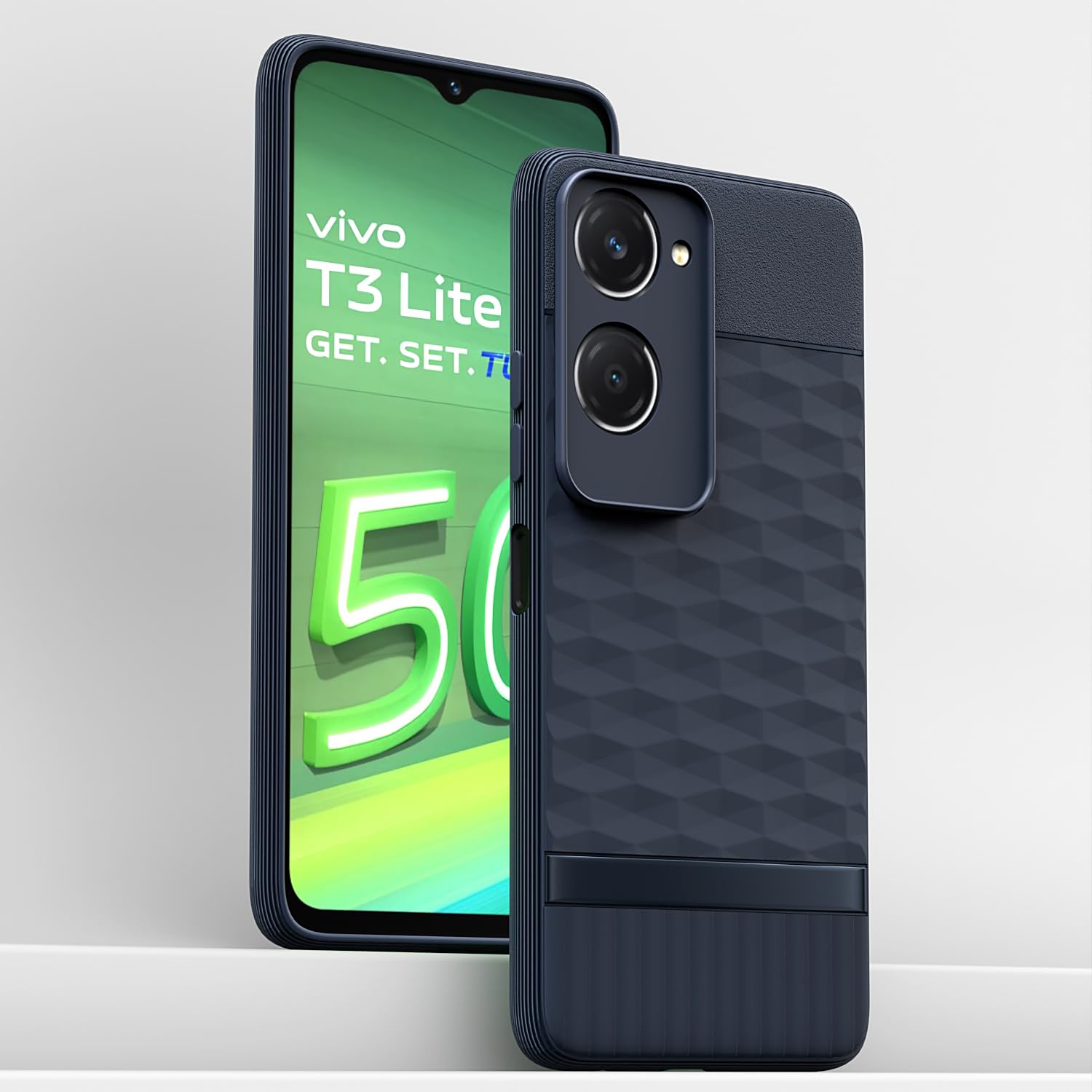 Pikkme iQOO Z9 Lite 5G / Vivo T3 Lite 5G / Vivo Y18 / Y18e / Y03 Gencase Back Cover (Blue)