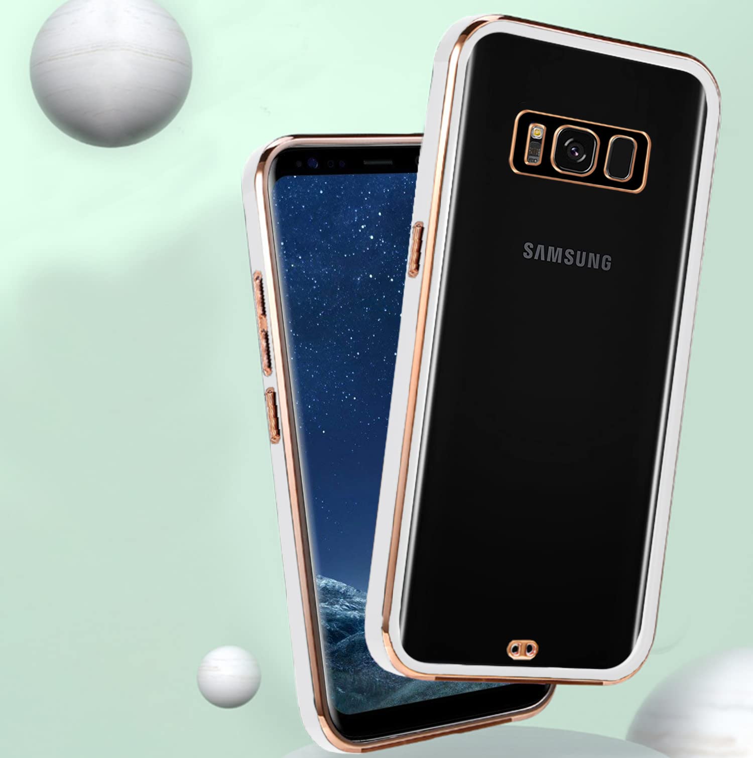 White mobile back cover for Samsung S8 Plus/S8 – Pikkme – photo 4