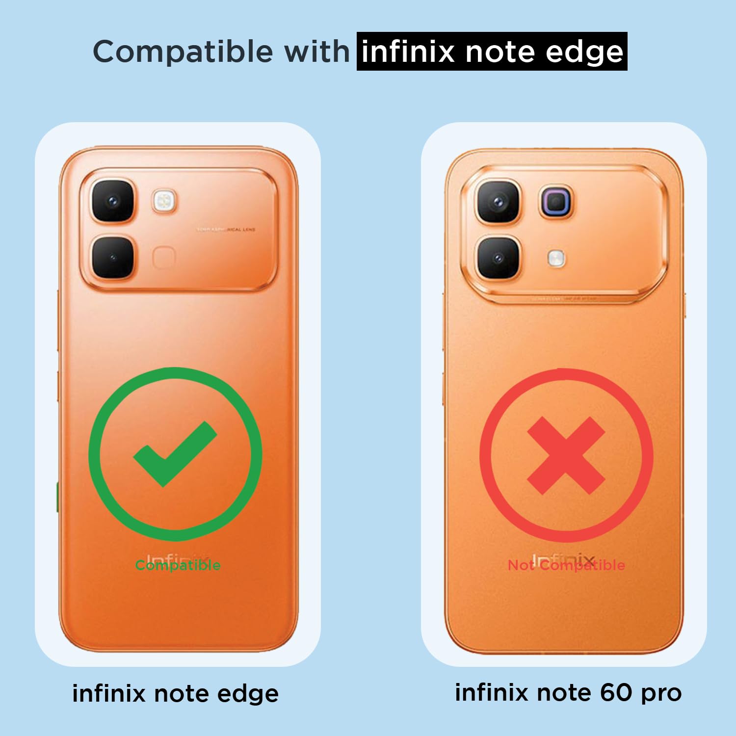 Pikkme transparent Clear mobile back cover for Infinix Note Edge 5G – photo 4