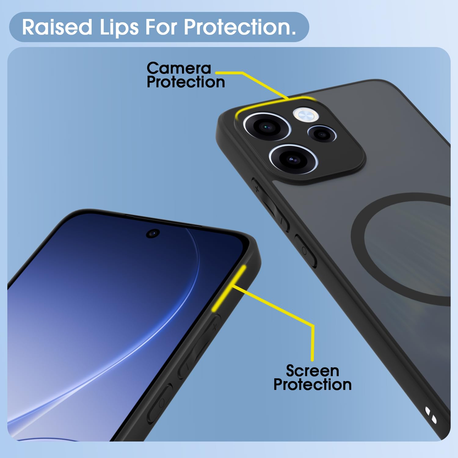 Pikkme Oppo Reno 15F 5G MagSafe black smoke mag-safe phone cover – photo 4