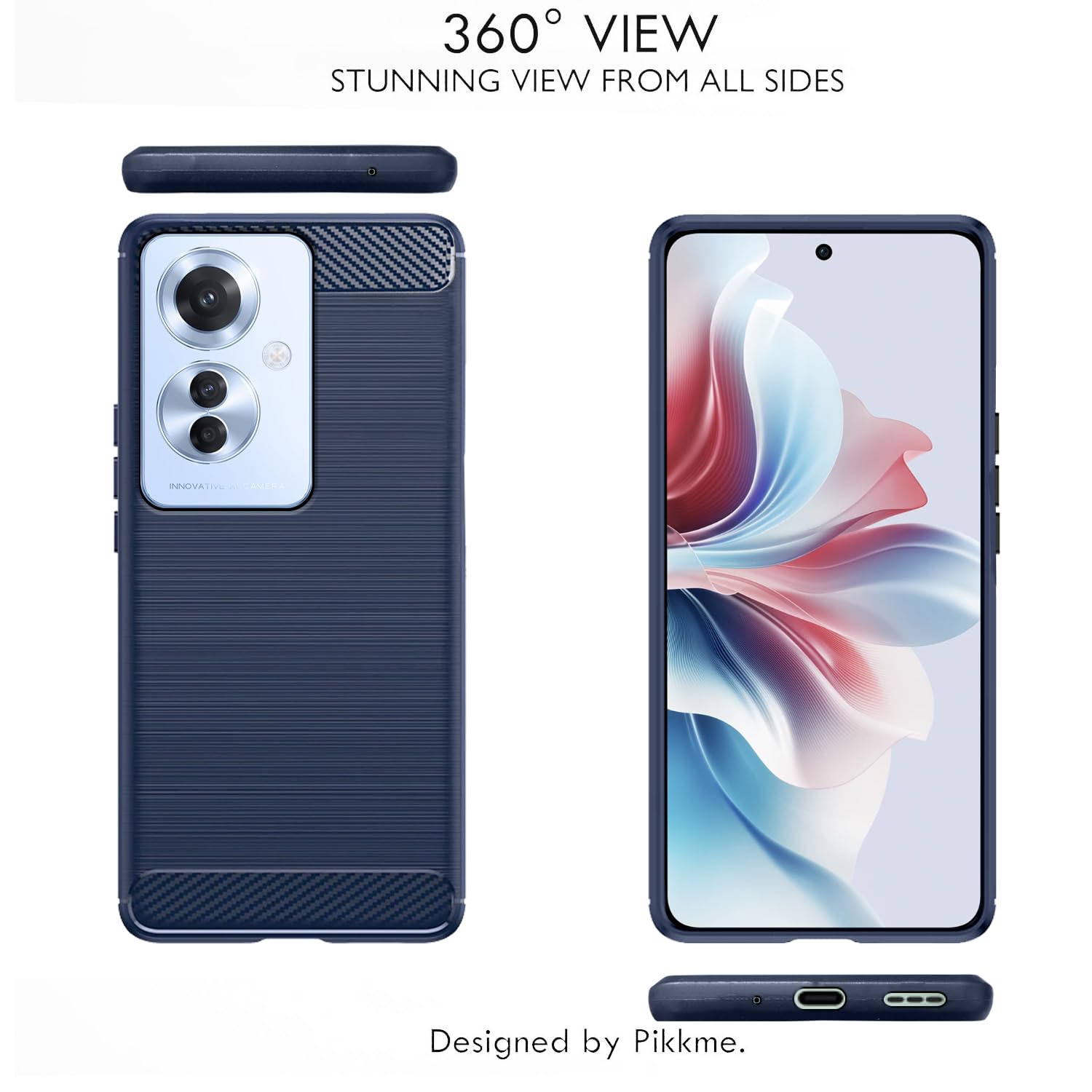 Pikkme OPPO F25 Pro 5G Hybrid blue mobile cover – photo 2