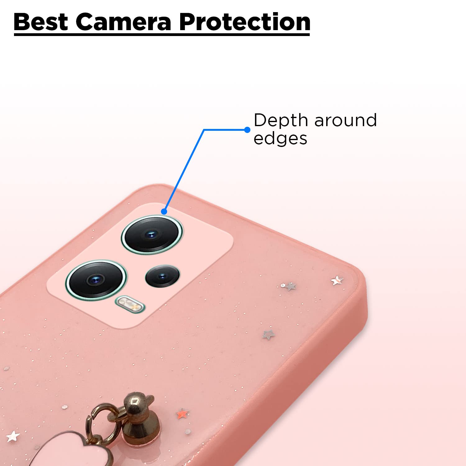 Pikkme pink Chain mobile back cover for Redmi Note 12 Pro Plus 5G – photo 2