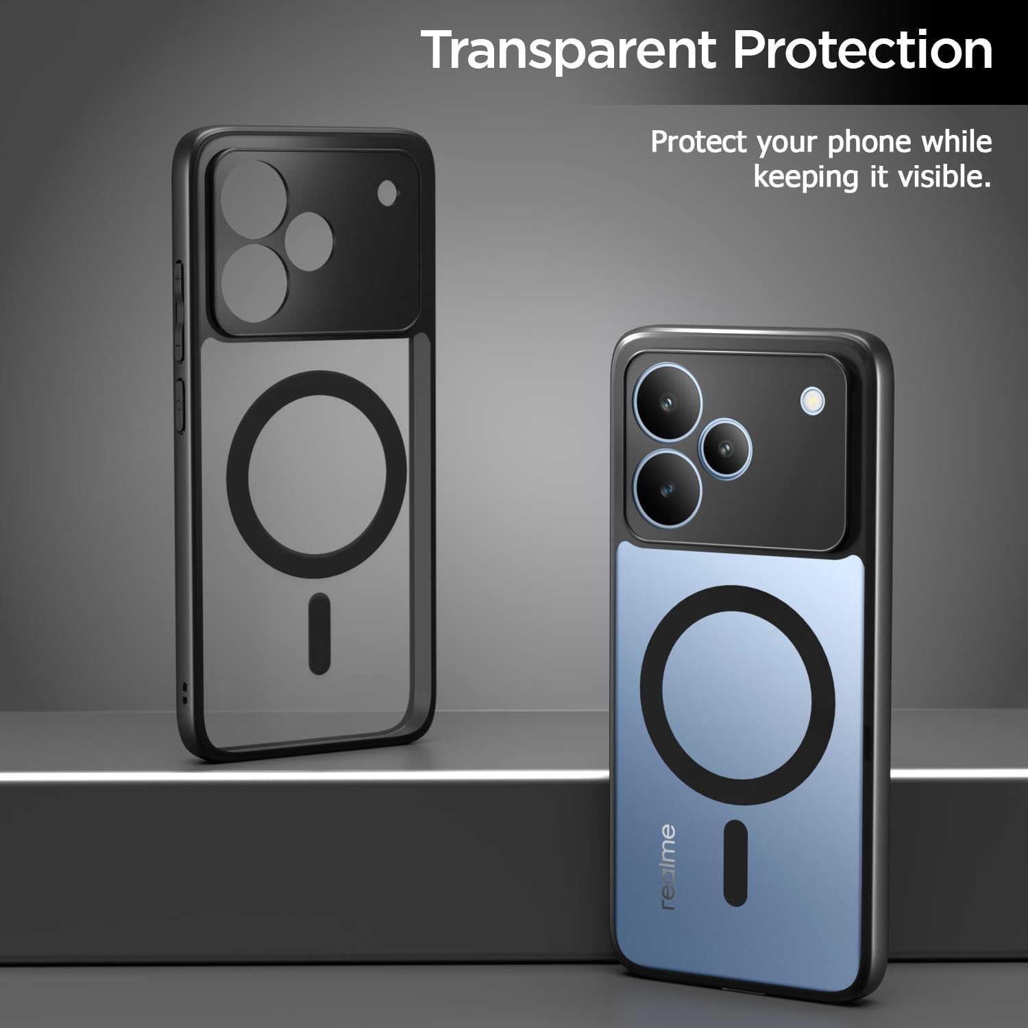 Pikkme Realme P4 5G black mag-safe mobile back cover – photo 3