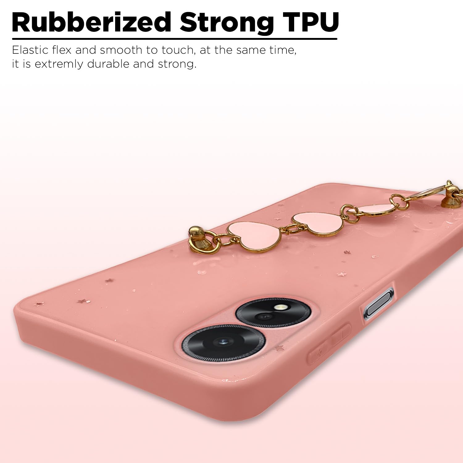 Pikkme pink Chain back cover for Oppo A38/A18 4G – photo 5