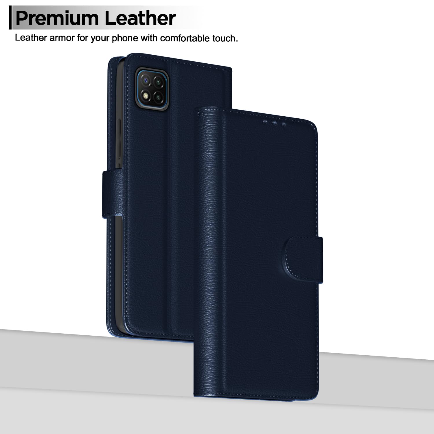 Pikkme Poco C3 Wallet blue flip cover – photo 2