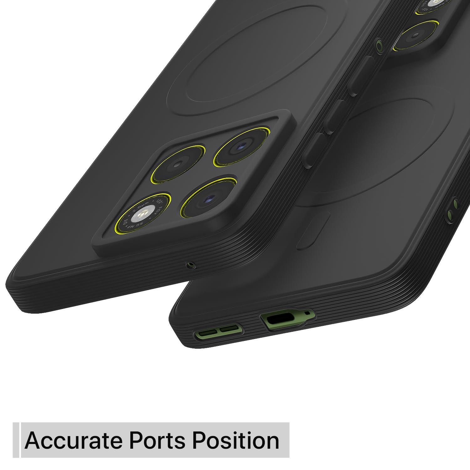 Pikkme black MagSafe phone cover for Moto Edge 70 5G – photo 4