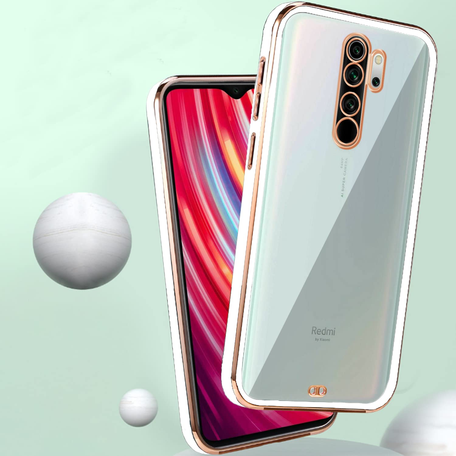 Pikkme Redmi Note 8 Pro Chrome white back cover – photo 4