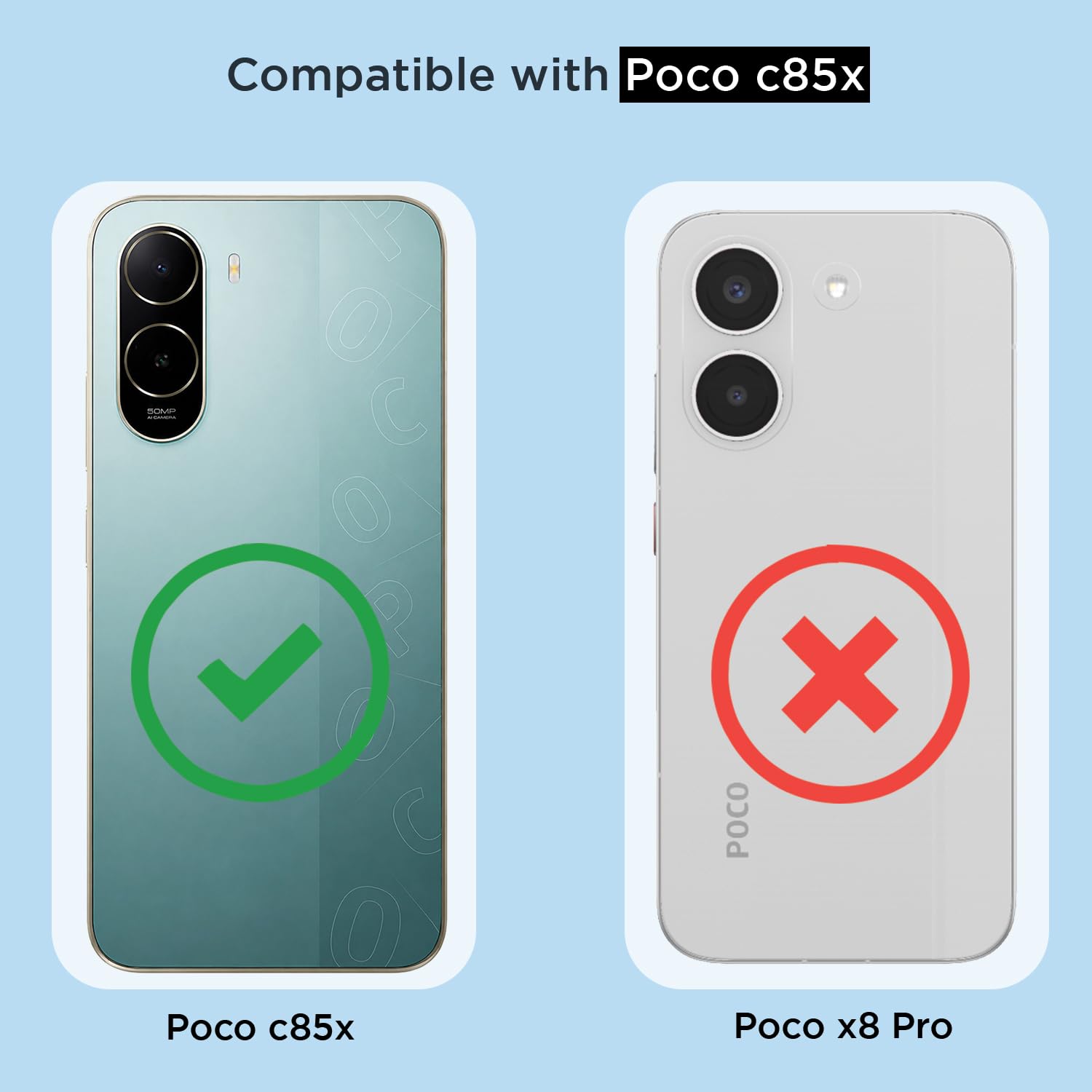 Pikkme transparent mag-safe mobile back cover for Redmi A7 Pro/Poco C85x 5G – photo 4
