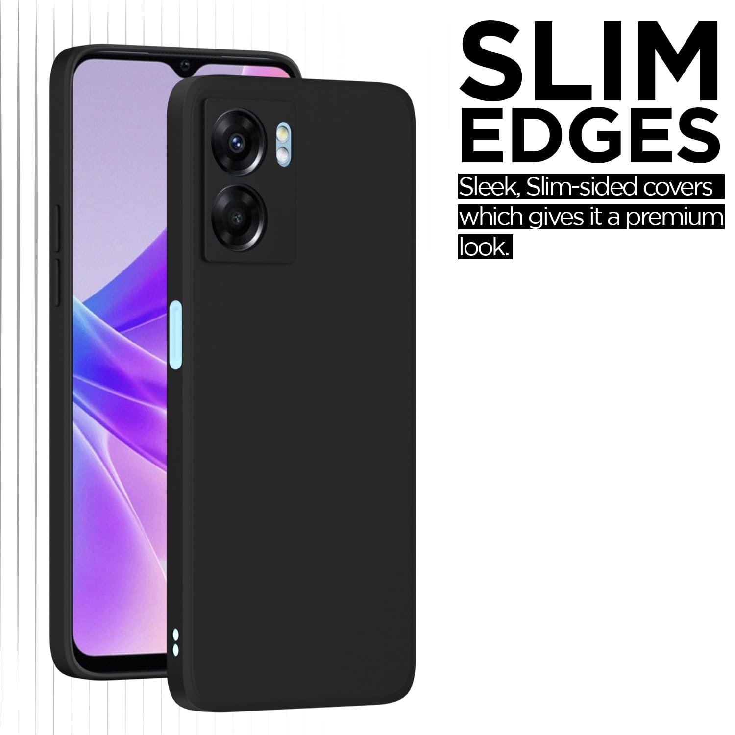 Pikkme Oppo K10 5G Liquid Silicone Back Cover (Black)