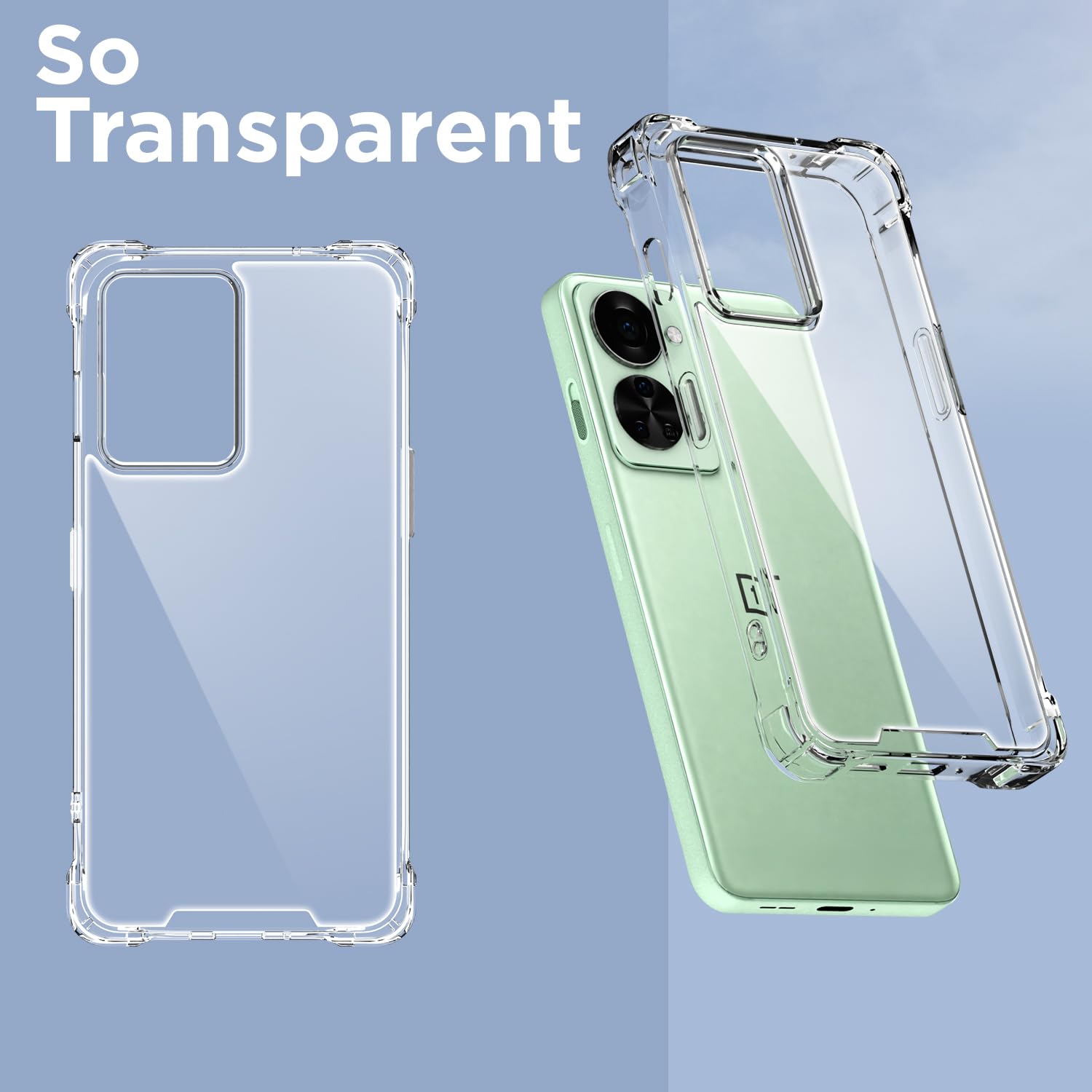 Pikkme transparent PC-TPU mobile cover for OnePlus Nord 2T 5G – photo 2