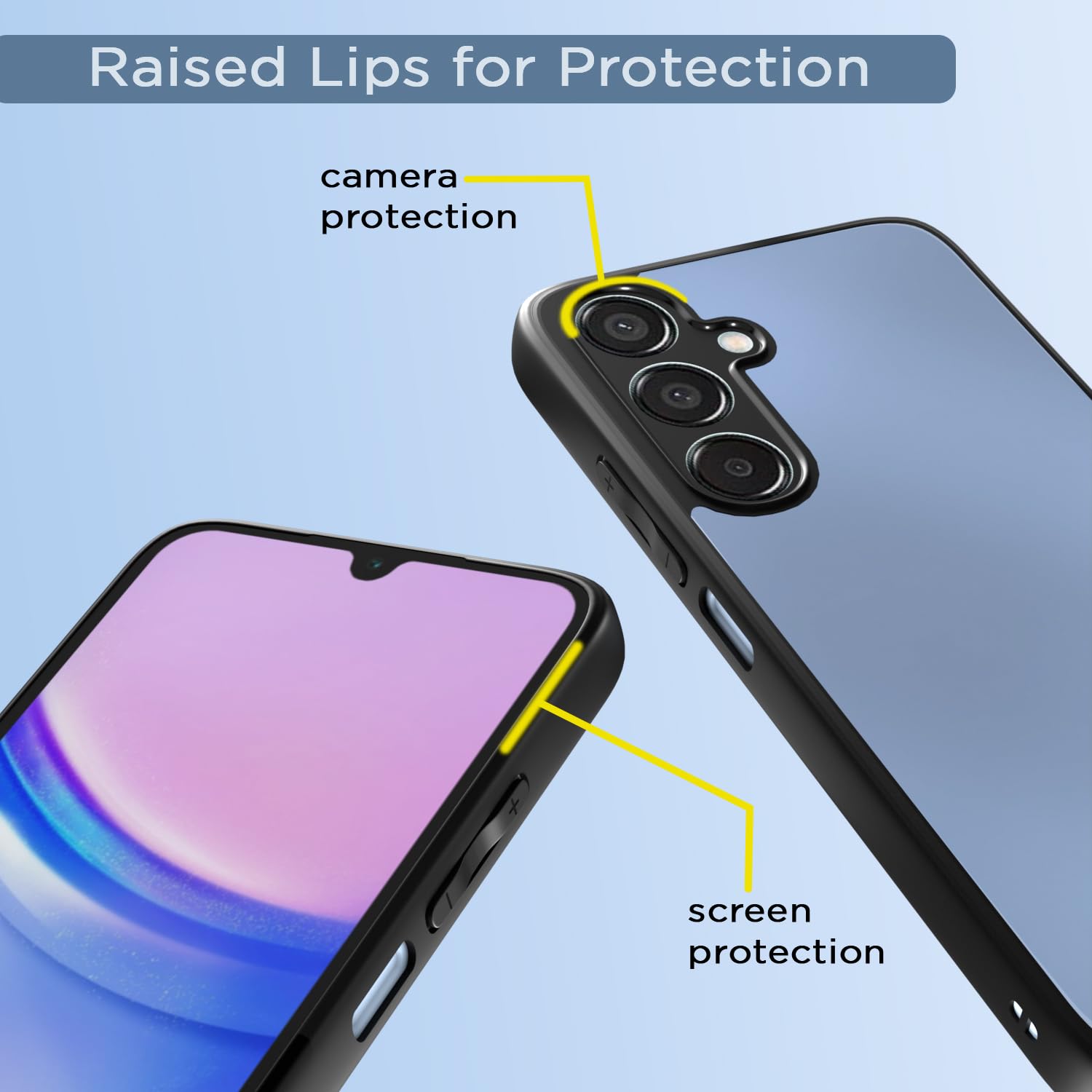 Pikkme Samsung Galaxy A15 5G Eagle 2.0 Back Cover (Black)