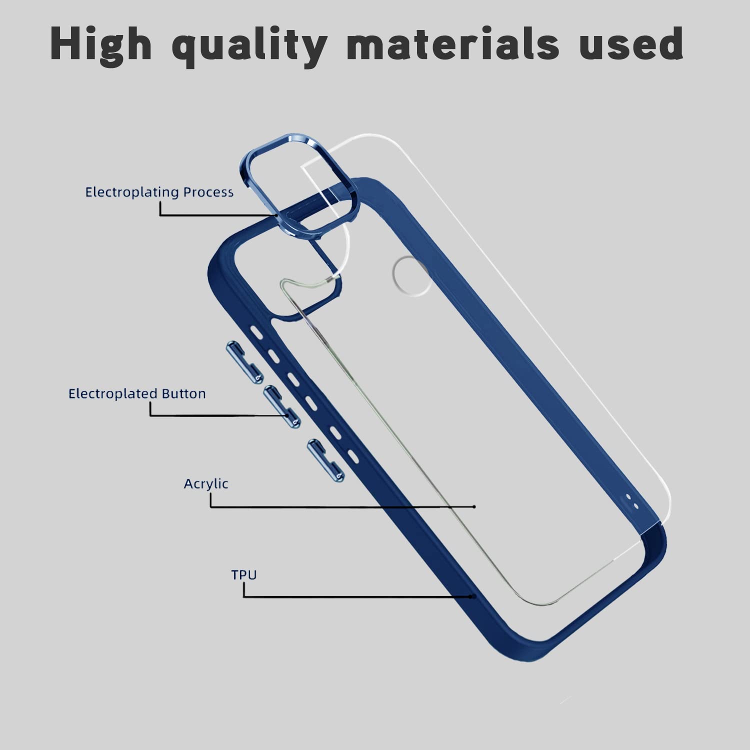 Redmi 10A/9, Poco C31 Chrome back cover in blue by Pikkme – photo 2