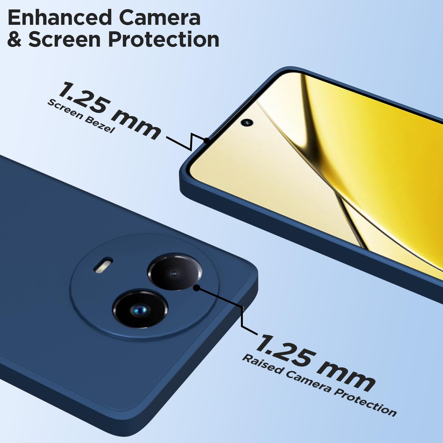 Blue phone cover for Realme 11/11x/Narzo 60x 5G – Pikkme – photo 6
