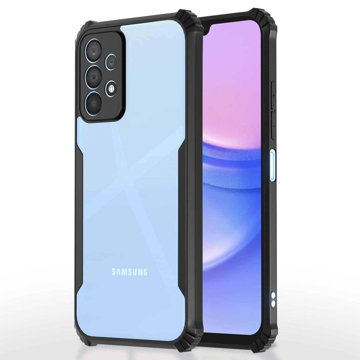 Samsung A23 4G/A23 5G Ultra mobile back cover in black by Pikkme
