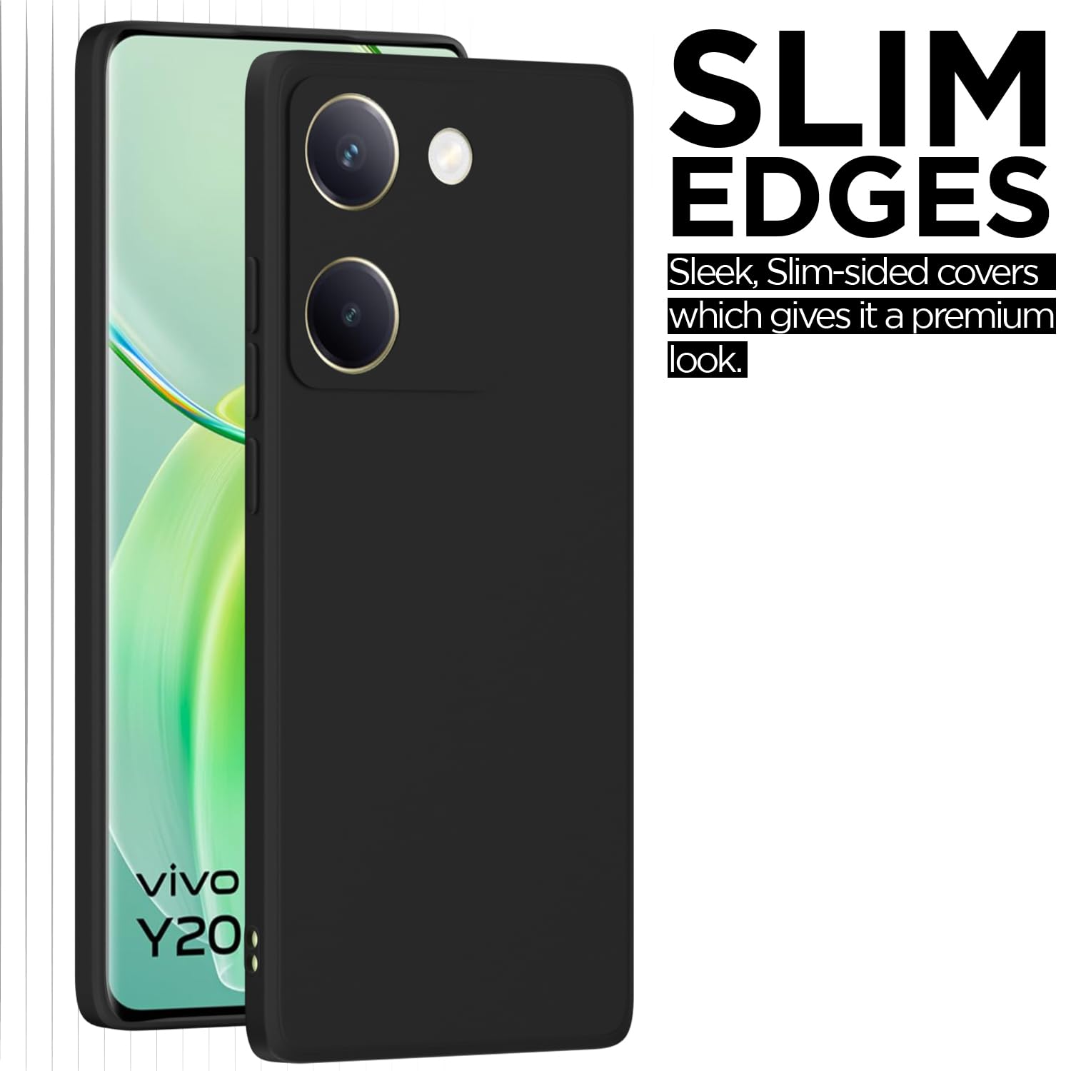 Black Matte phone cover for Vivo Y200 Pro 5G – Pikkme – photo 7
