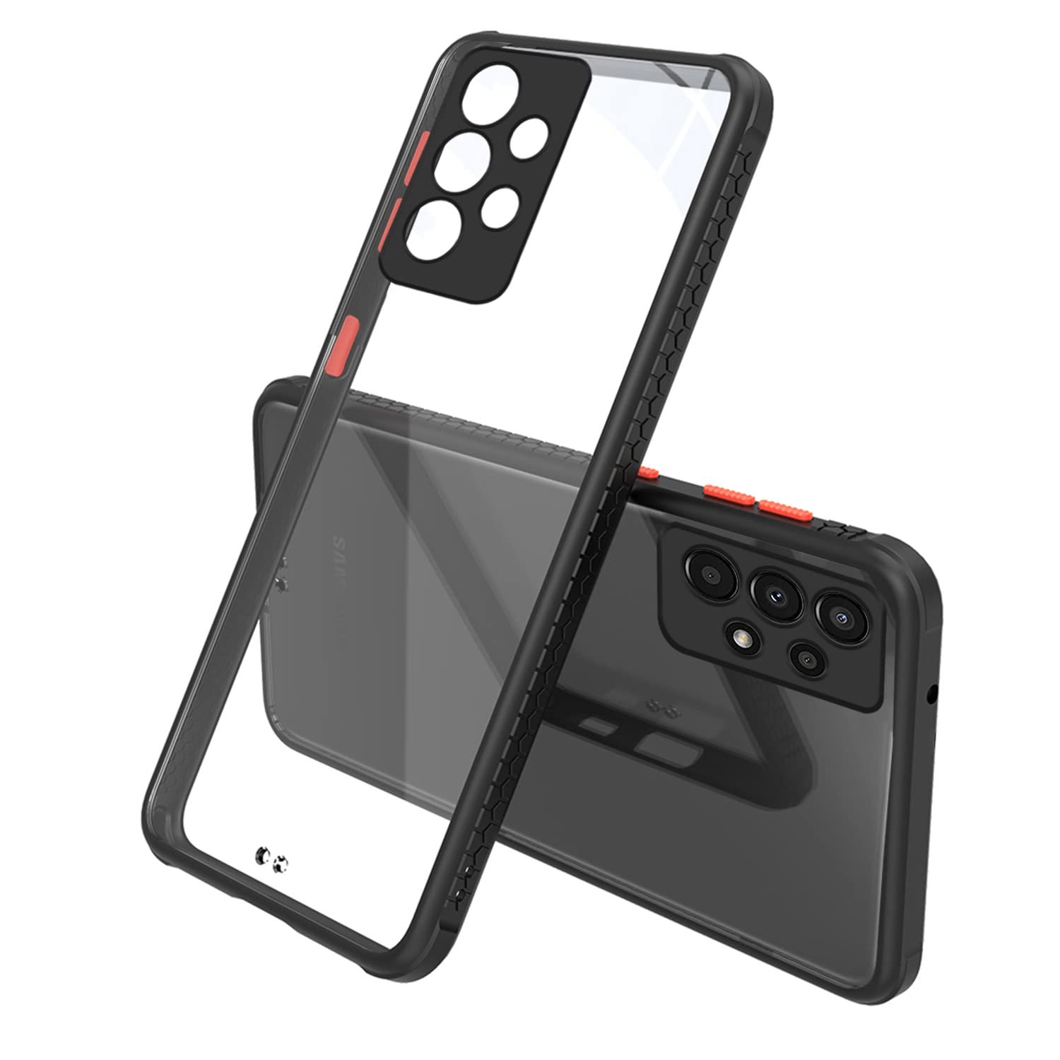 Pikkme black mobile cover for Samsung A53 5G