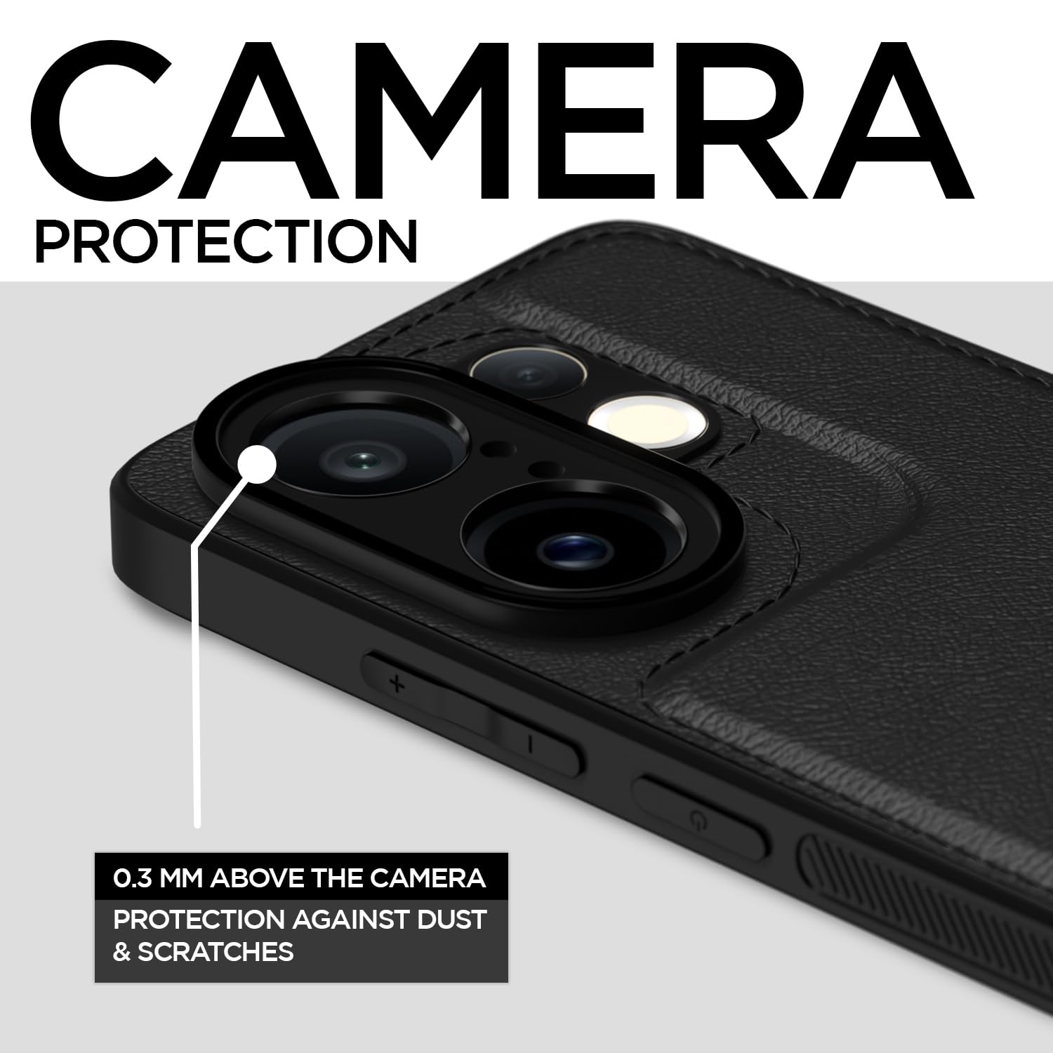 Vivo X200 FE 5G back cover in black by Pikkme – photo 3