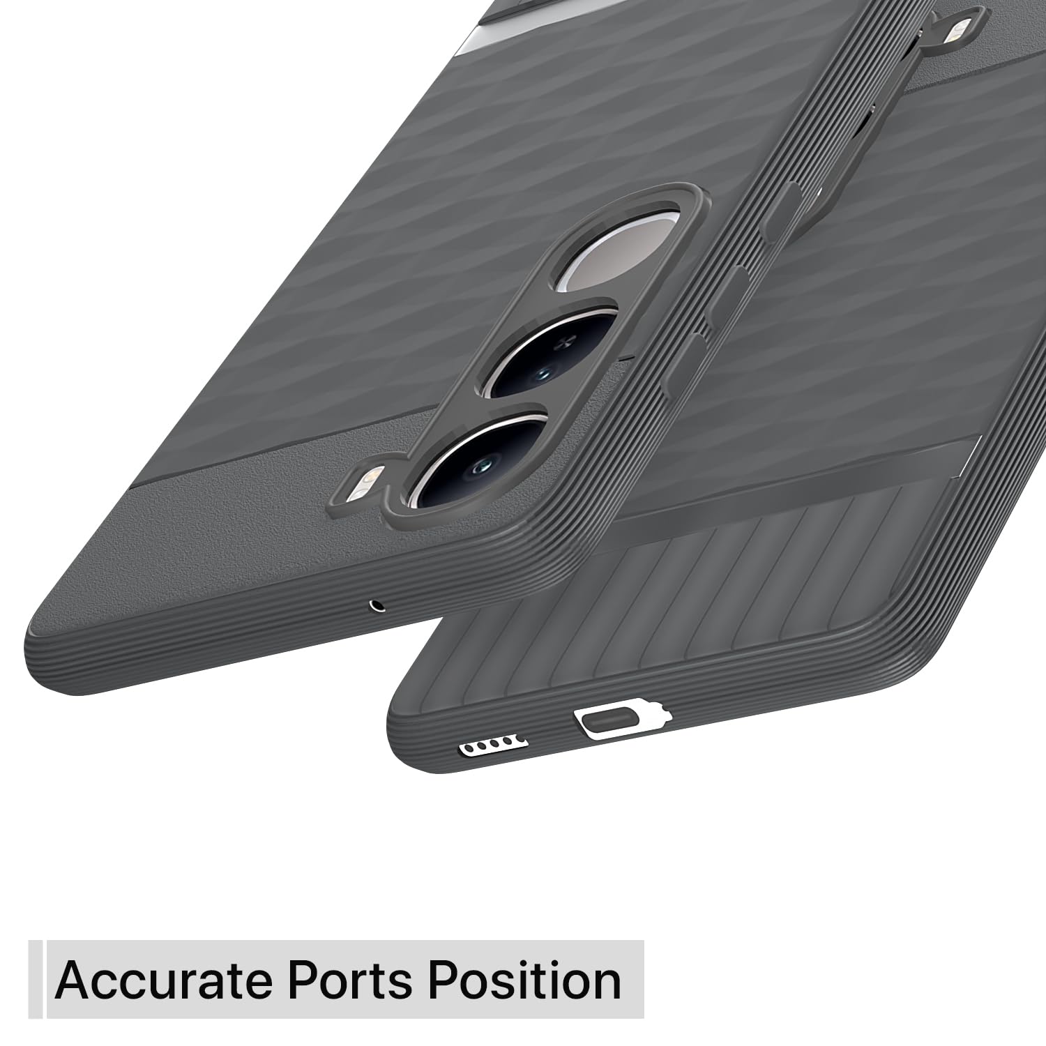 Pikkme Vivo Y300 5G Gencase Back Cover (Grey)
