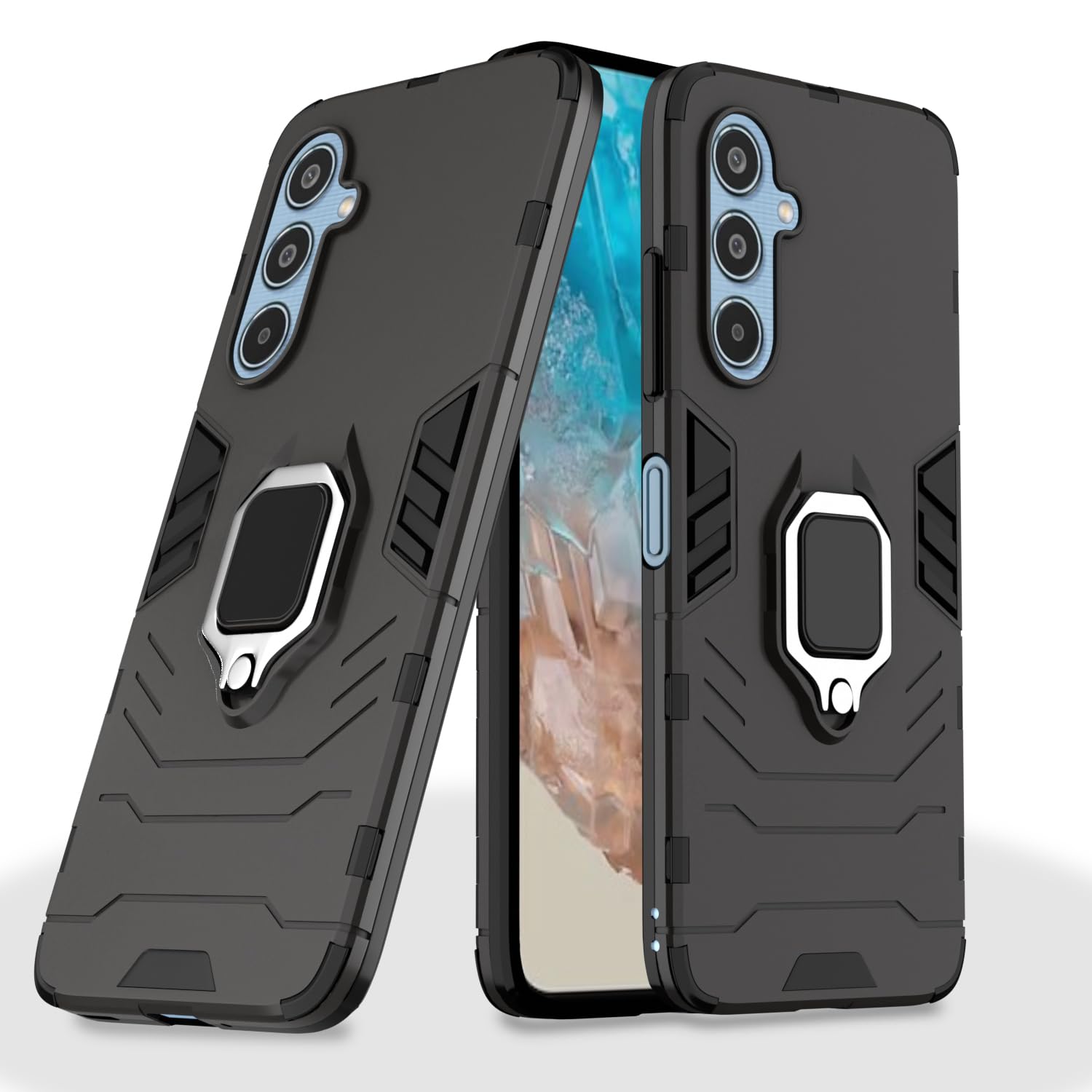 Pikkme Samsung M35 5G black mobile cover